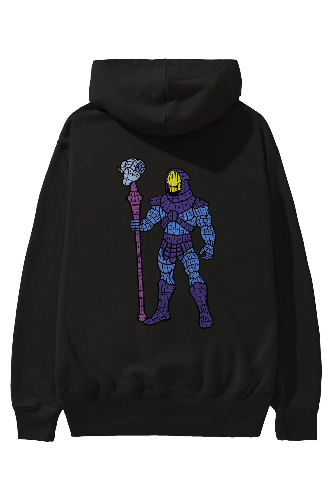 Skull Face Arka Baskılı Hoodie Oversize Kapüşonlu Sweatshirt Erkek Kadın Unisex