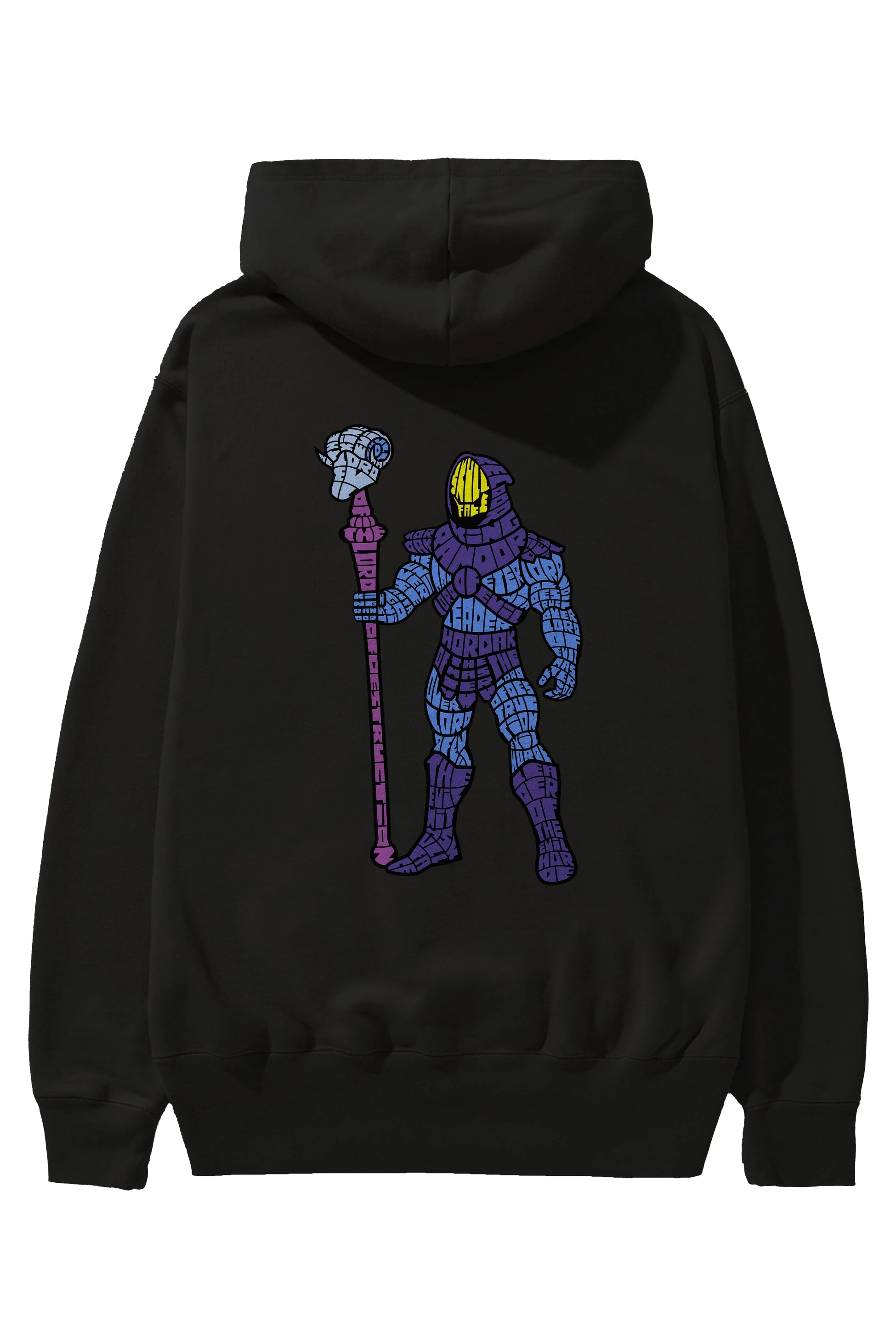 Skull Face Arka Baskılı Hoodie Oversize Kapüşonlu Sweatshirt Erkek Kadın Unisex
