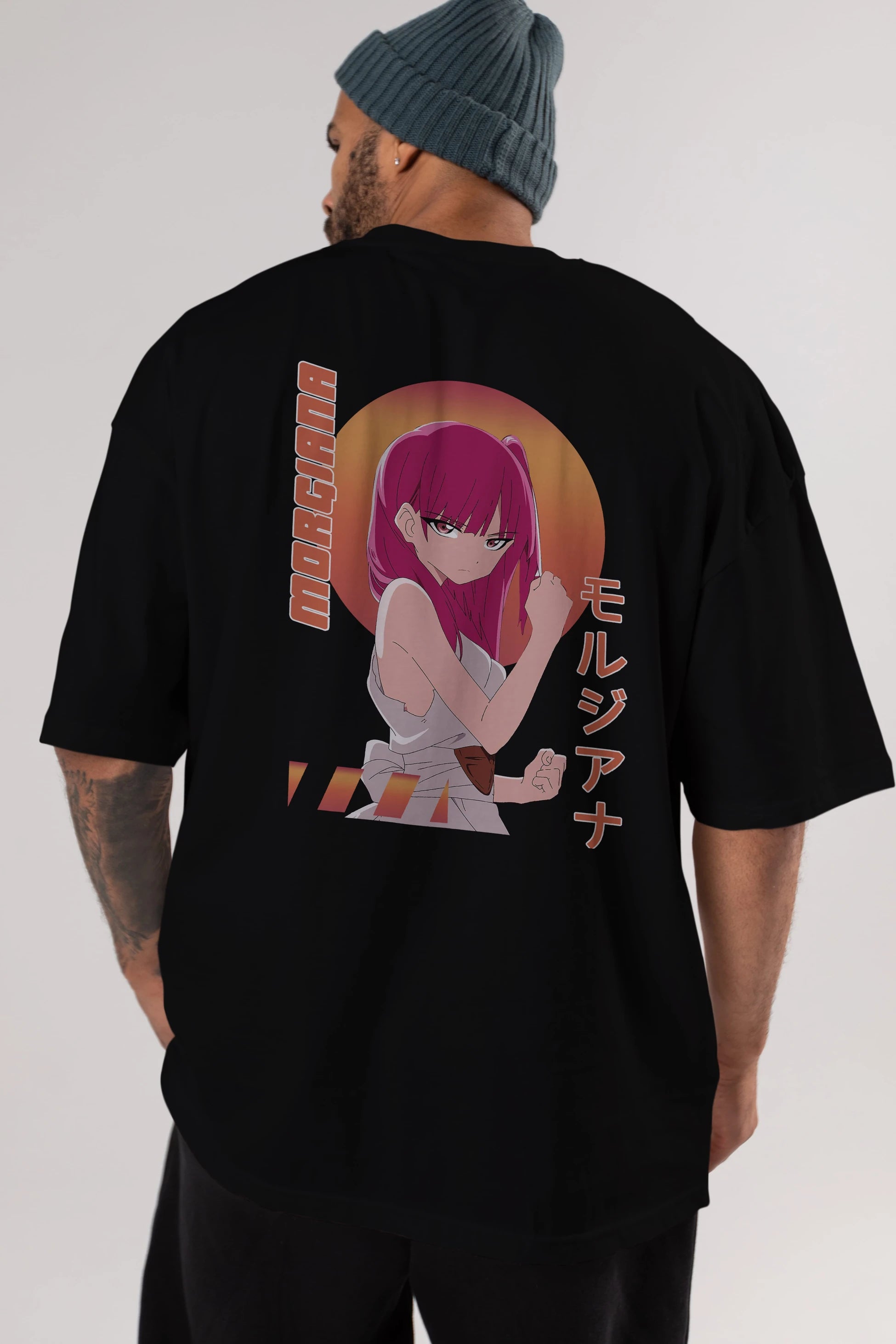 Morgiana 5 Anime Arka Baskılı Oversize t-shirt Erkek Kadın Unisex