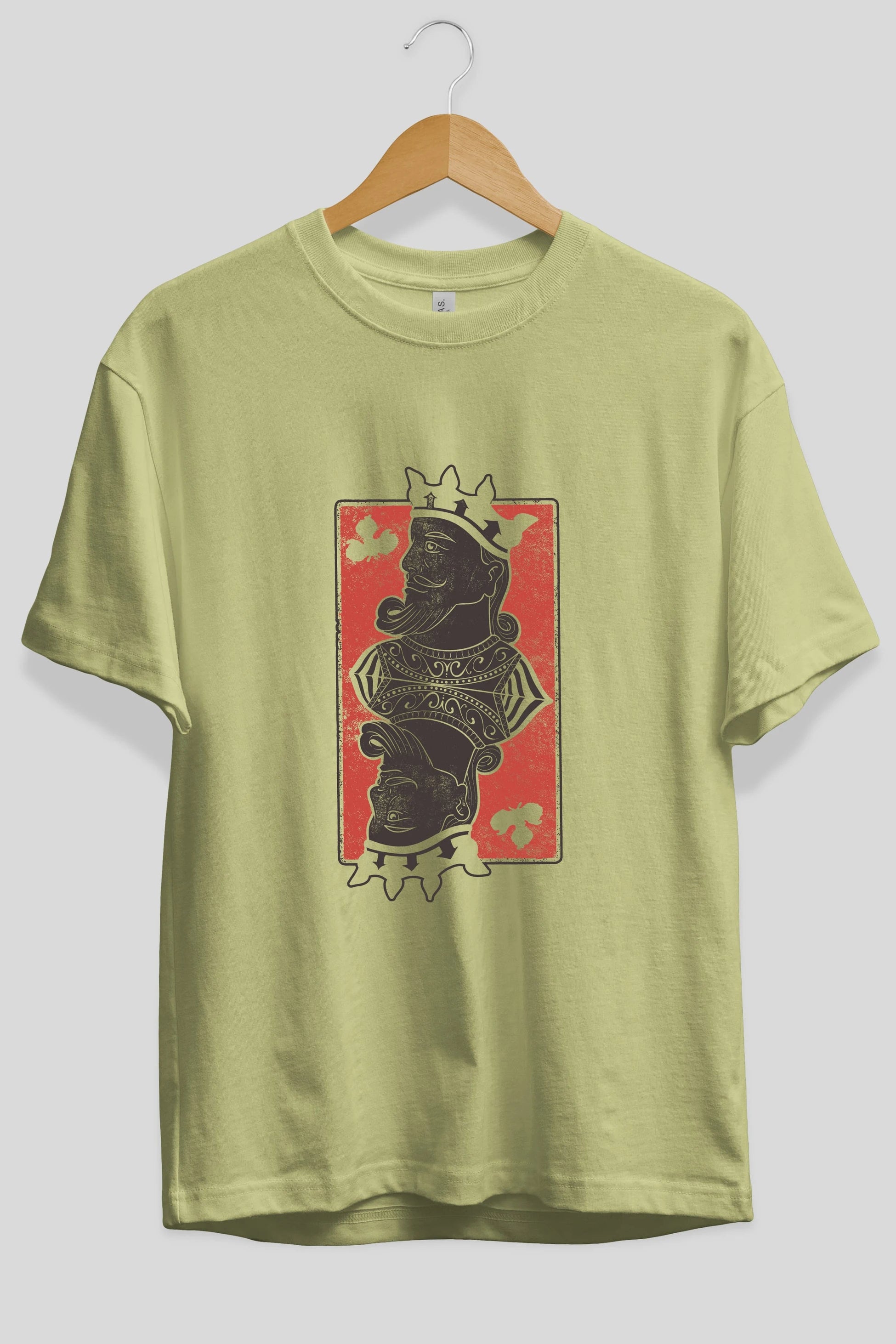King Streetwear Ön Baskılı Oversize t-shirt Erkek Kadın Unisex