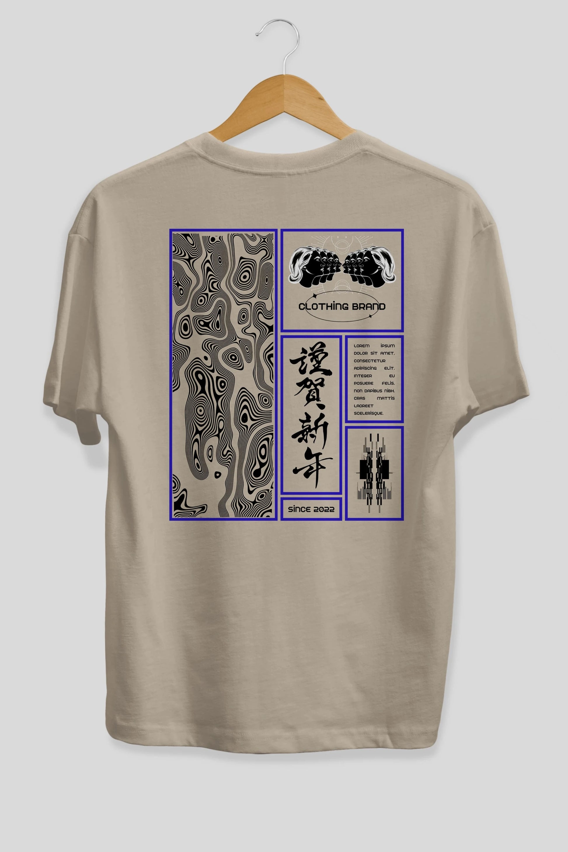 Neon Japanese Streetwear Arka Baskılı Oversize t-shirt Erkek Kadın Unisex