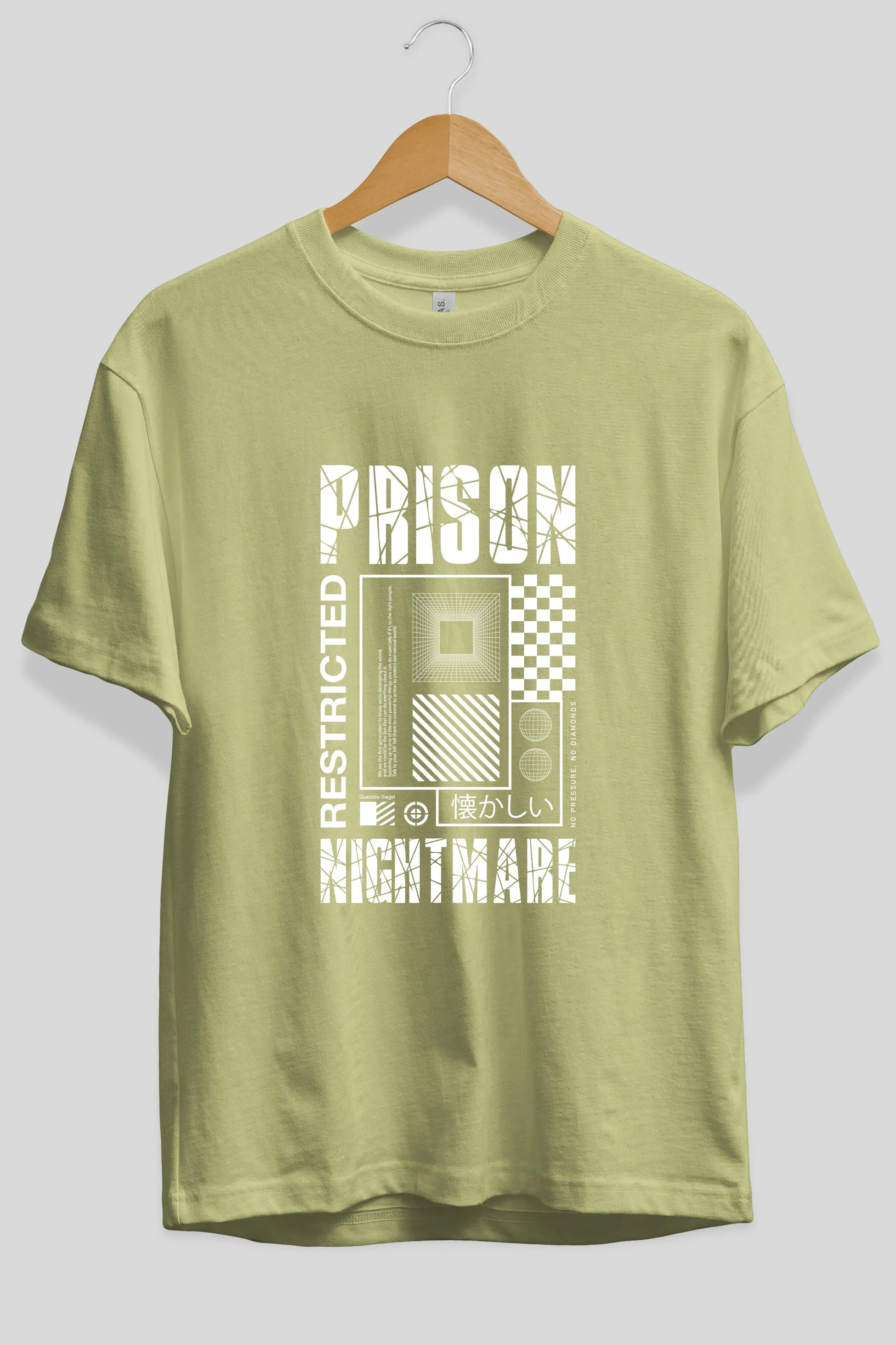 Prison Nightmare Ön Baskılı Oversize t-shirt Erkek Kadın Unisex