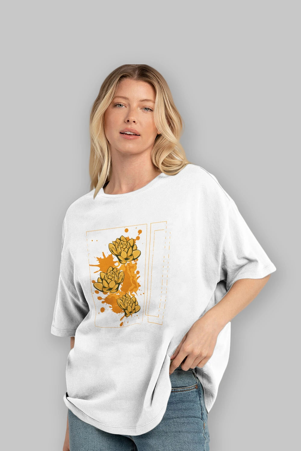 Incandescent Ön Baskılı Oversize t-shirt Erkek Kadın Unisex