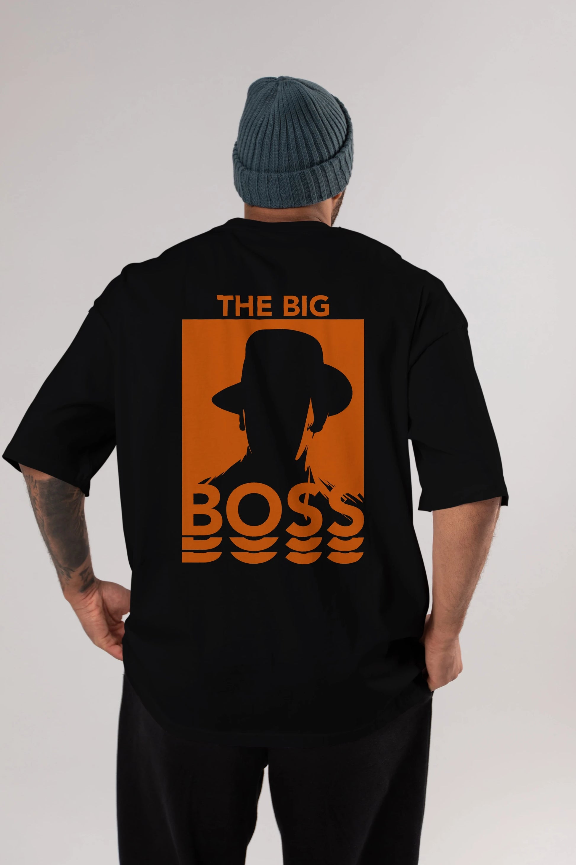 The Big Boss Arka Baskılı Oversize t-shirt Erkek Kadın Unisex