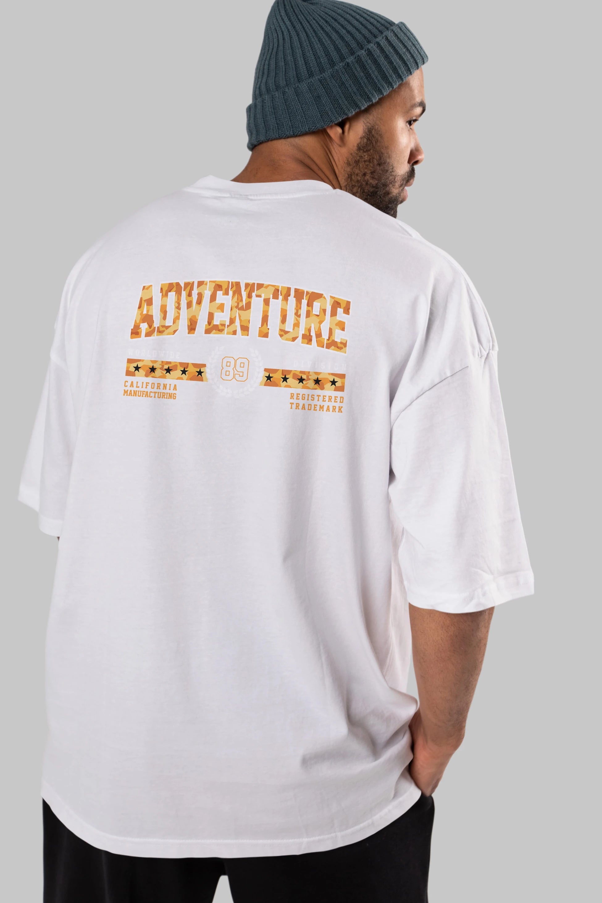 Adventure Arka Baskılı Oversize t-shirt Erkek Kadın Unisex