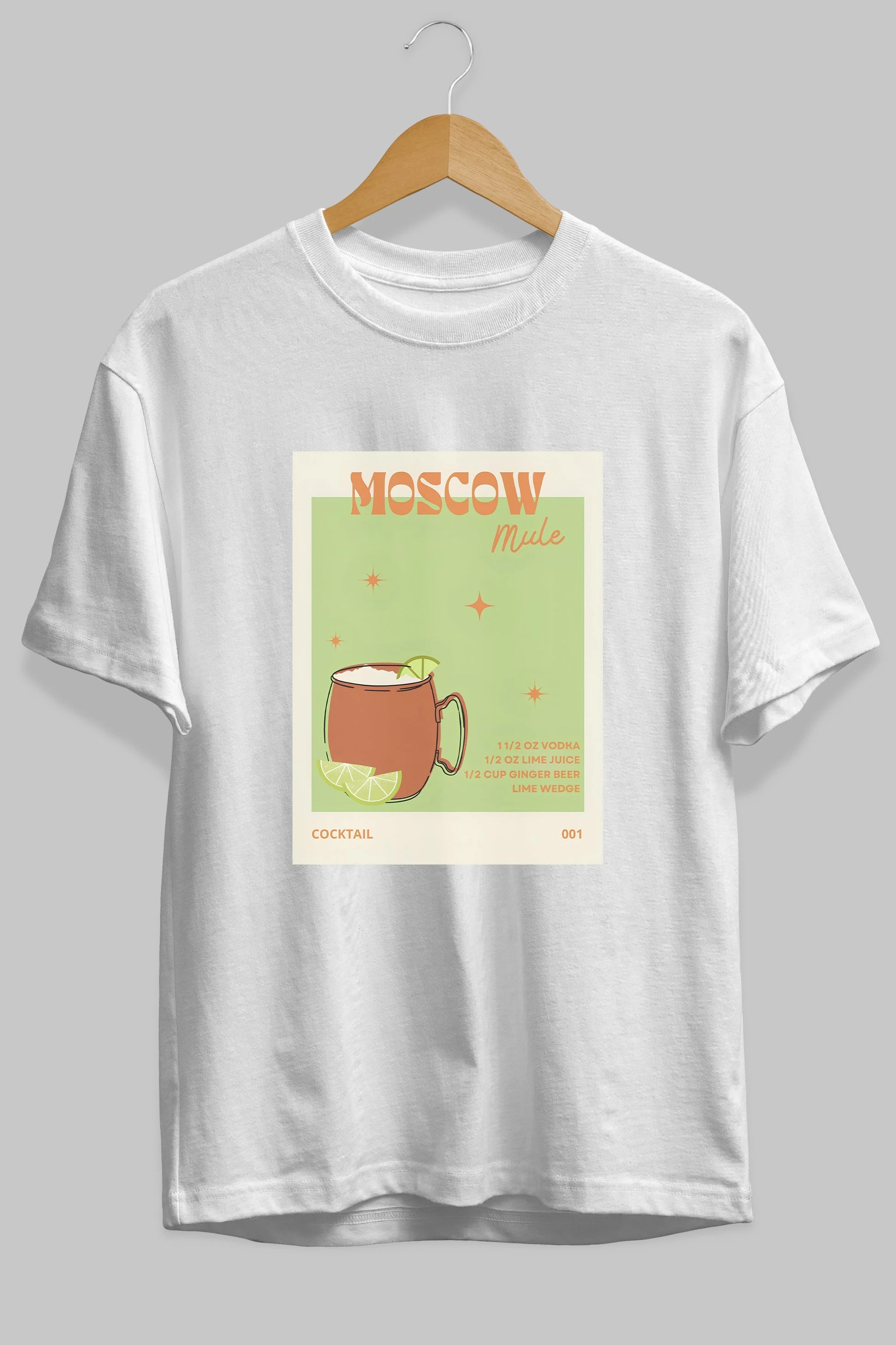 Moscow Mule 2 Ön Baskılı Oversize t-shirt Erkek Kadın Unisex %100 Pamuk Bisiklet Yaka tişort