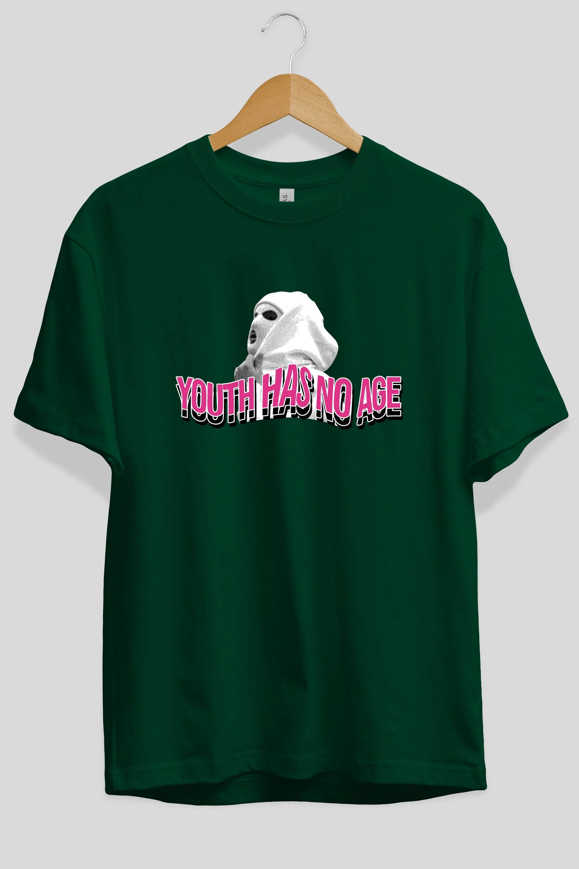 Youth Has No Age Ön Baskılı Oversize t-shirt Erkek Kadın Unisex