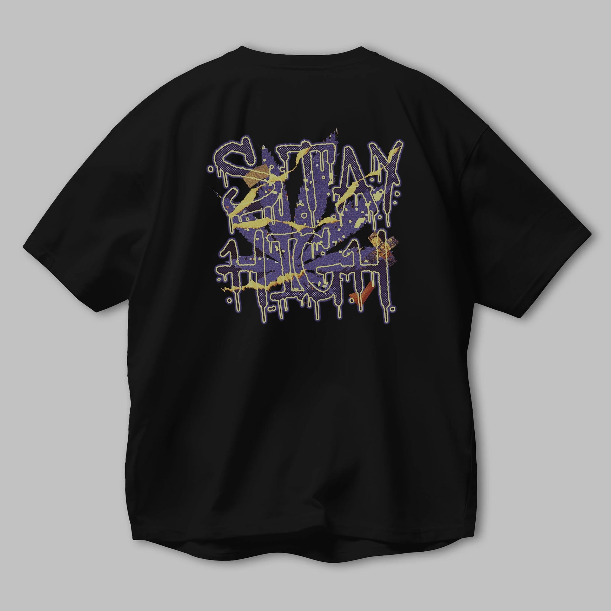 Stay High Arka Baskılı Oversize t-shirt Erkek Kadın Unisex