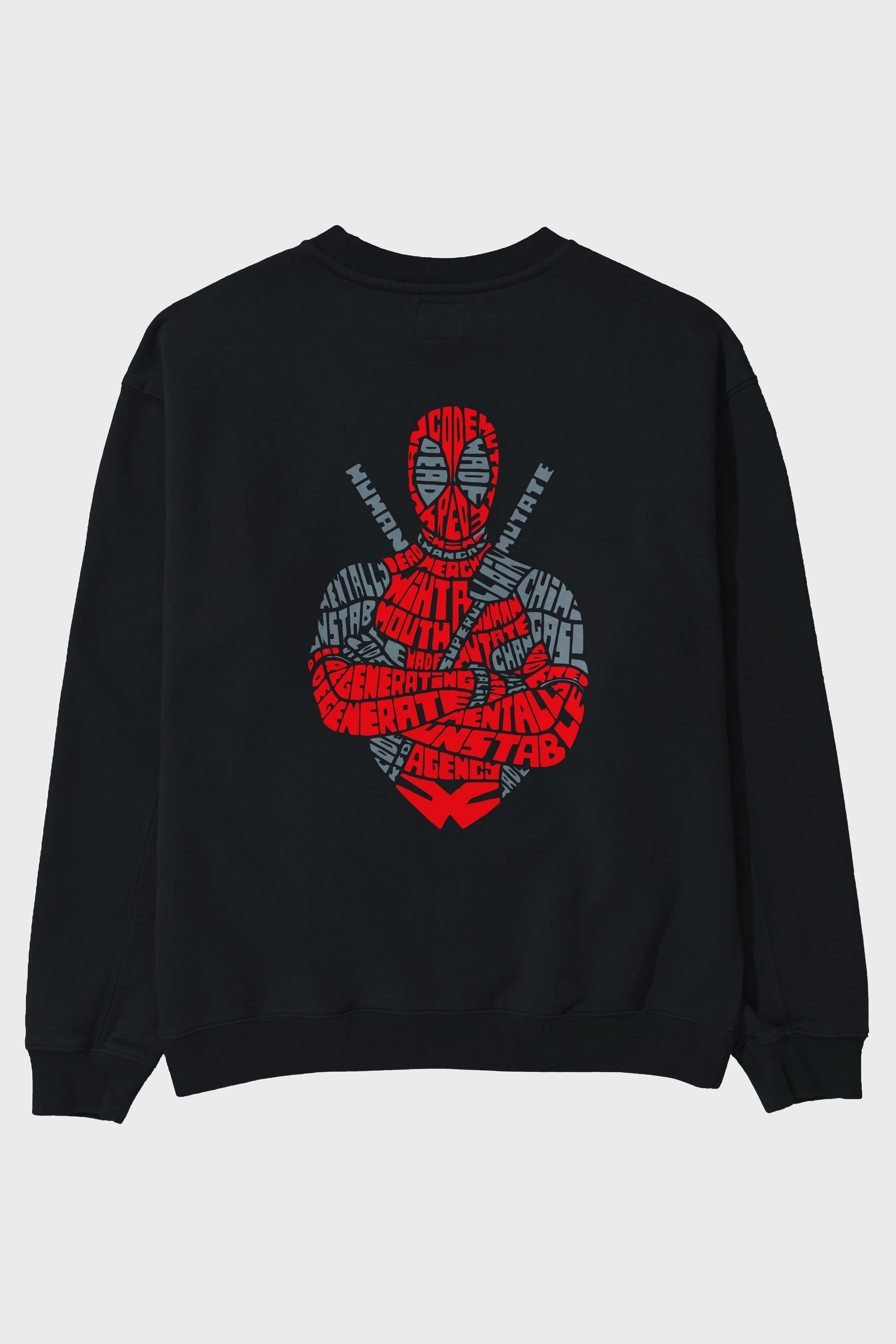 Deadpool (16) Arka Baskılı Oversize Sweatshirt Erkek Kadın Unisex