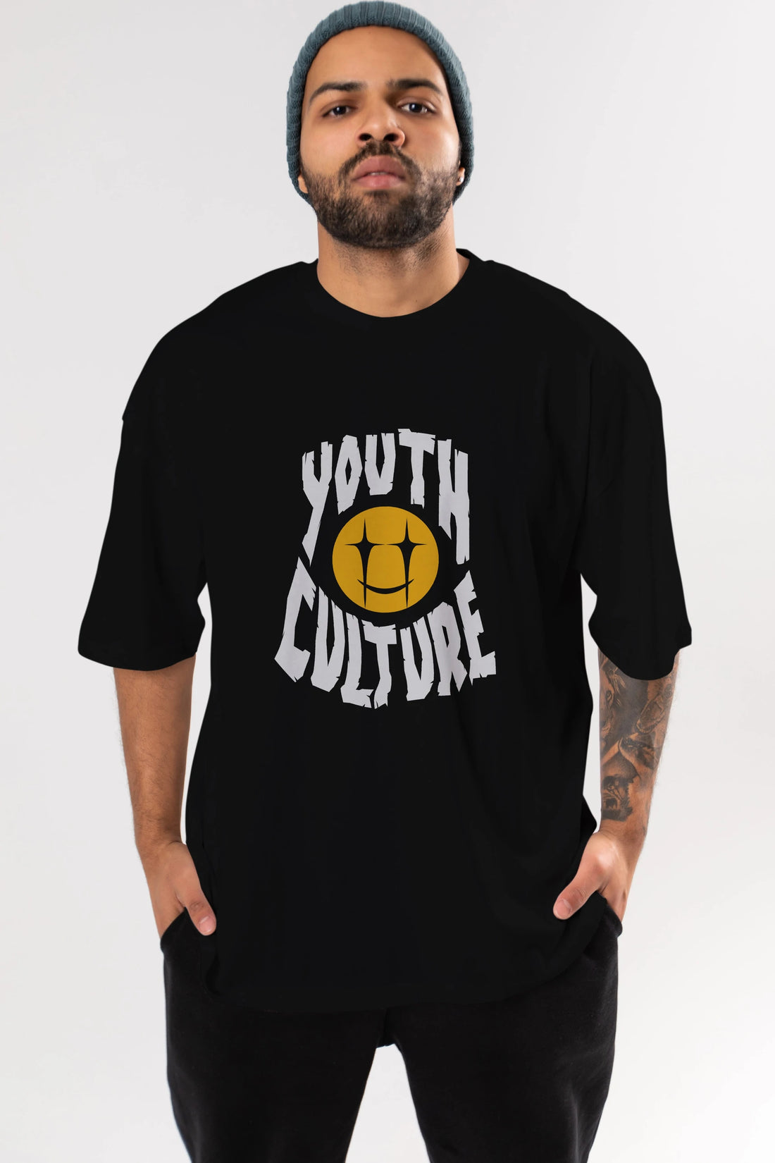 Youth Culture Ön Baskılı Oversize t-shirt Erkek Kadın Unisex