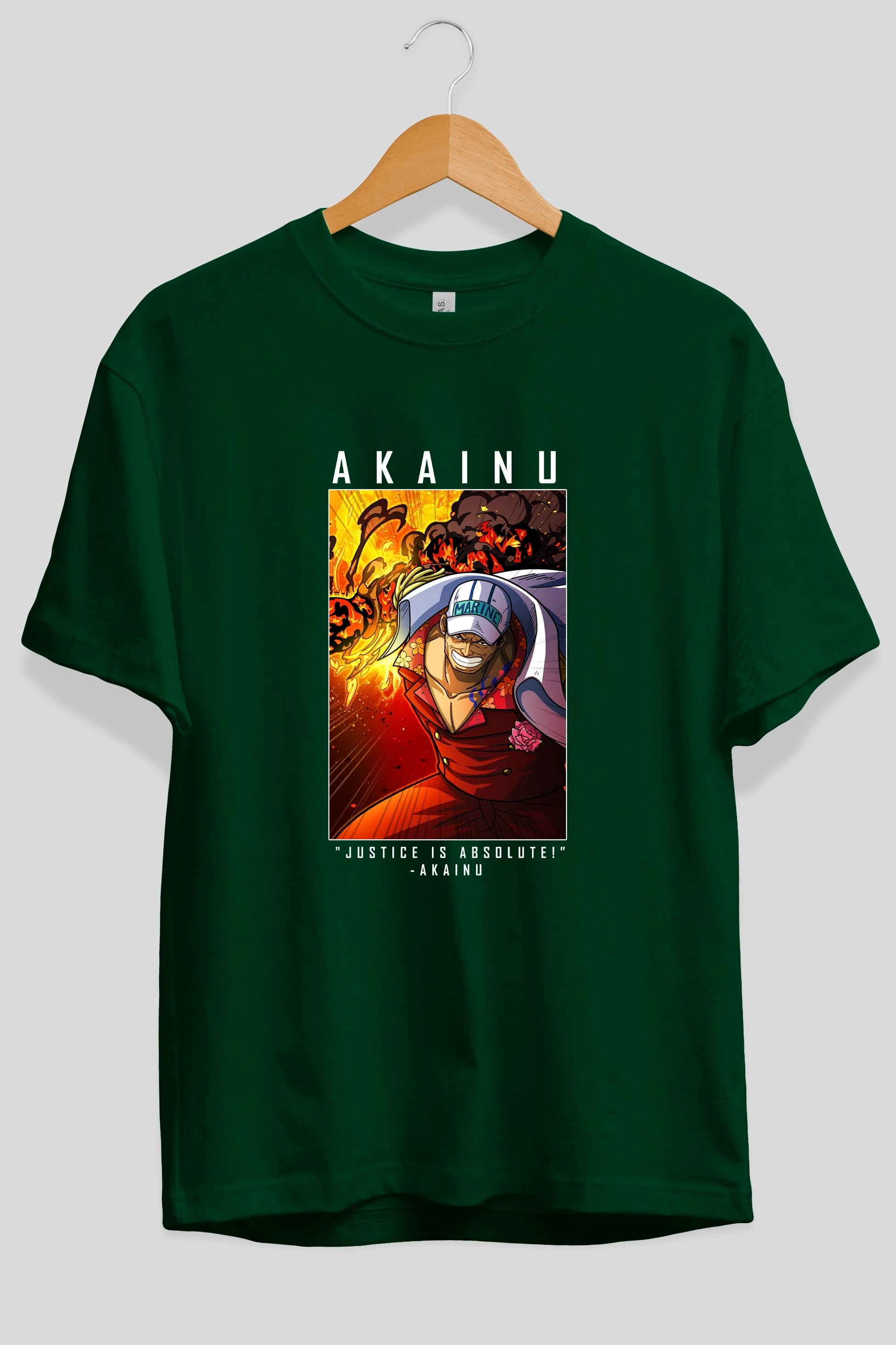 Sakazuki Anime Ön Baskılı Oversize t-shirt Erkek Kadın Unisex