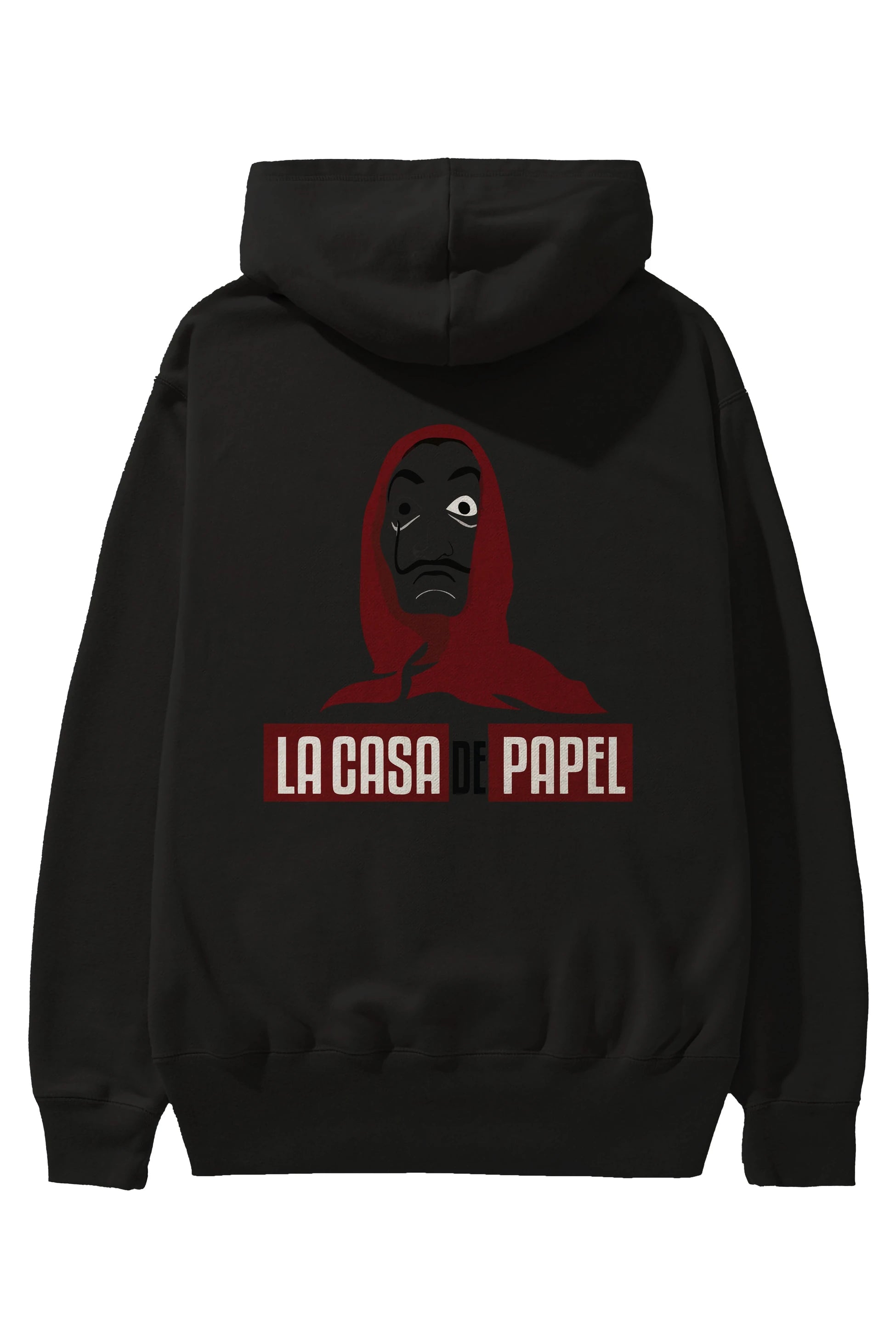 La Casa De Papel (1) Arka Baskılı Hoodie Oversize Kapüşonlu Sweatshirt Erkek Kadın Unisex