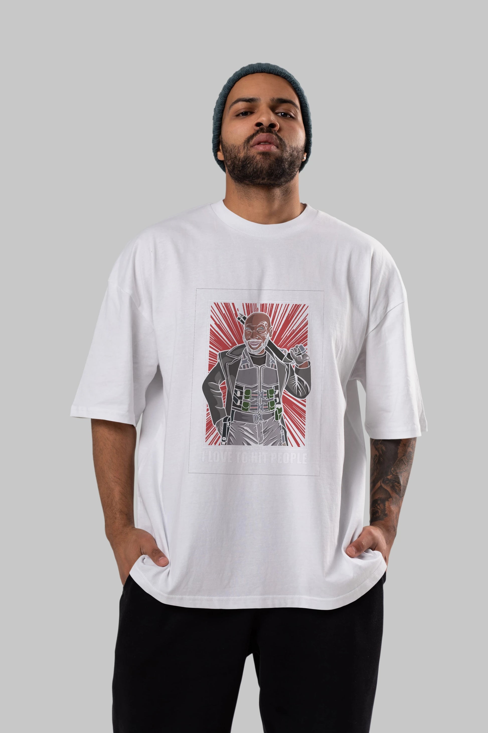 Blade Tyson Ön Baskılı Oversize t-shirt Erkek Kadın Unisex %100 Pamuk tişort