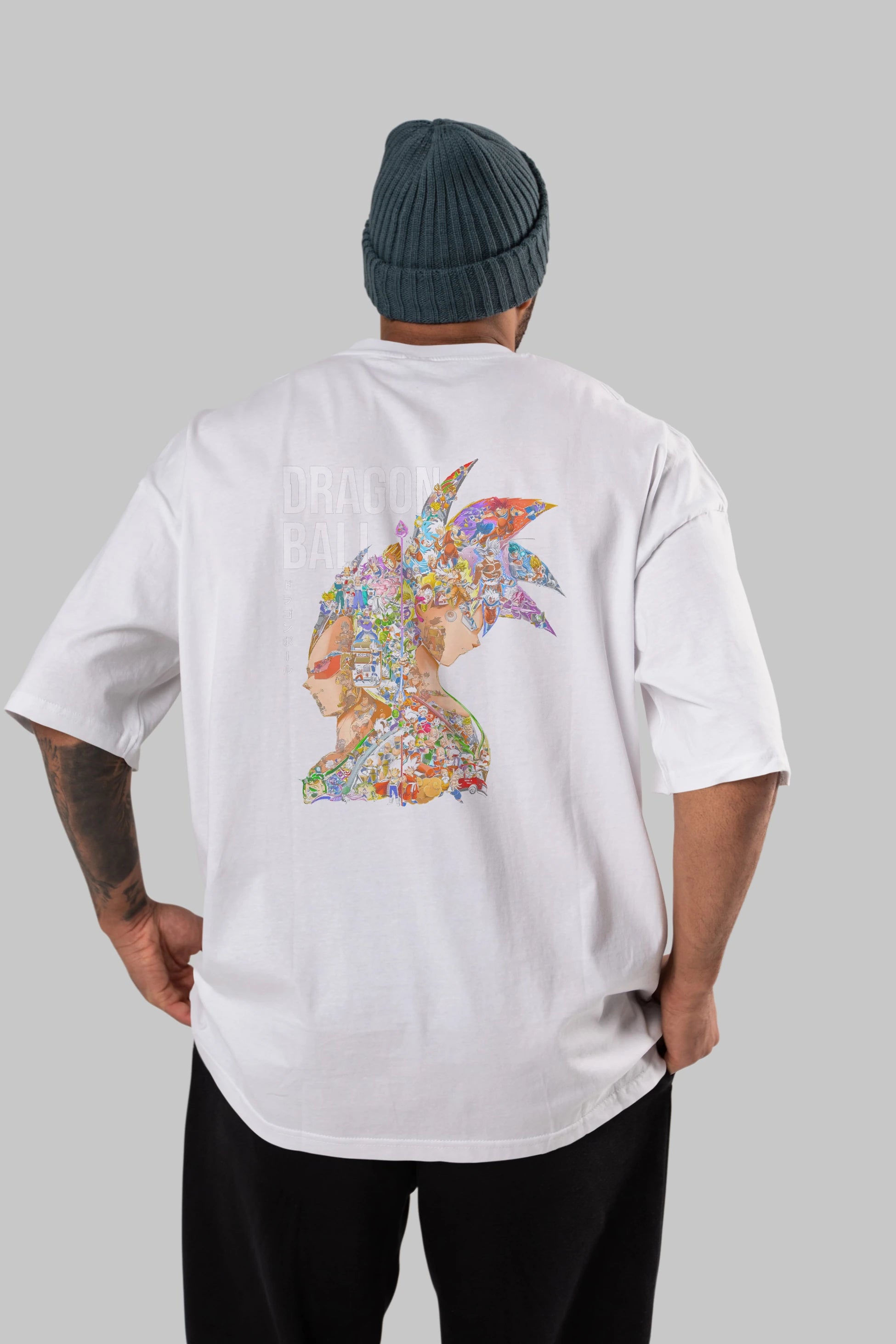DRAGON BALL ART (5) Anime Arka Baskılı Oversize t-shirt Erkek Kadın Unisex