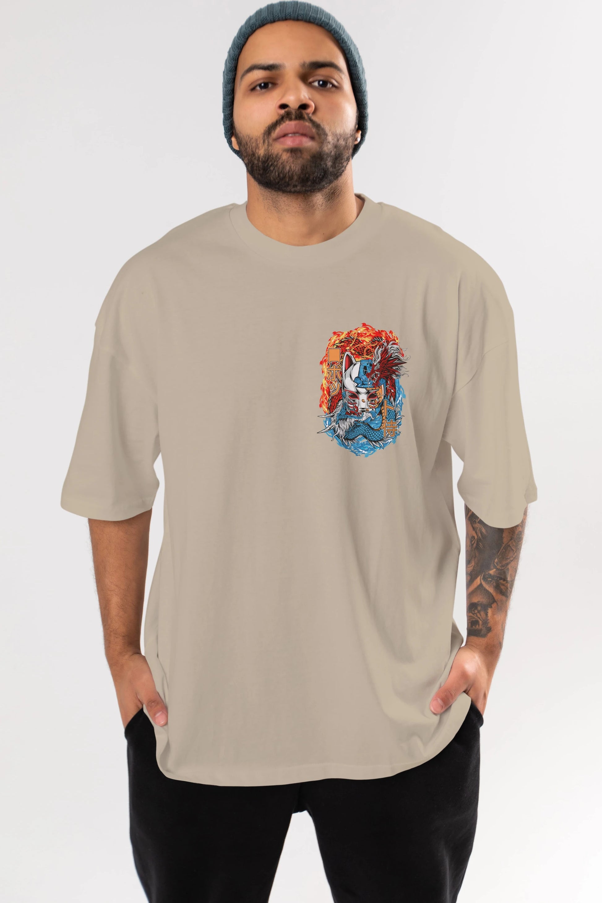 ONE PIECE (7) Ön Sol Baskılı Oversize t-shirt Erkek Kadın Unisex %100 Pamuk Bisiklet Yaka tişort