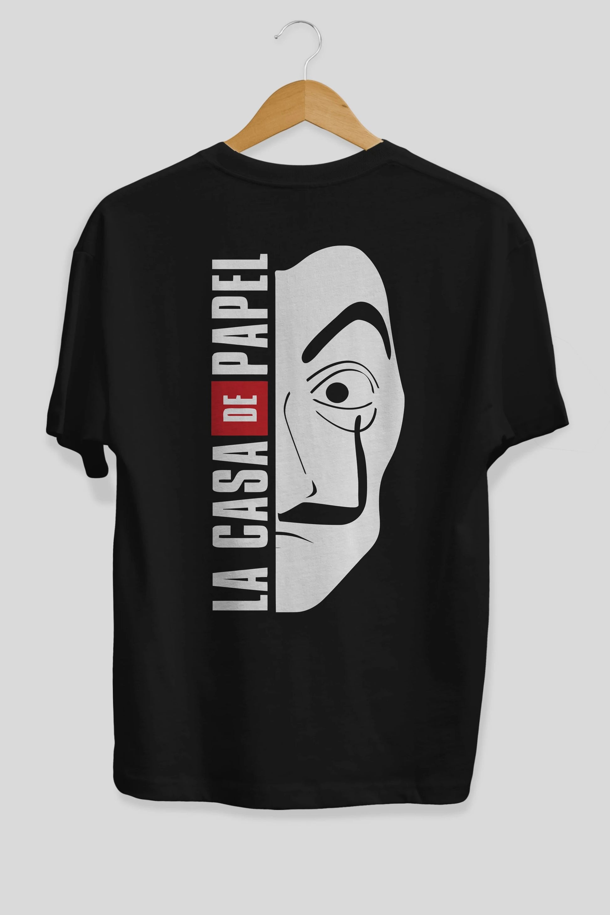 La Casa De Papel (3) Arka Baskılı Oversize t-shirt Erkek Kadın Unisex %100 Pamuk Bisiklet Yaka tişort