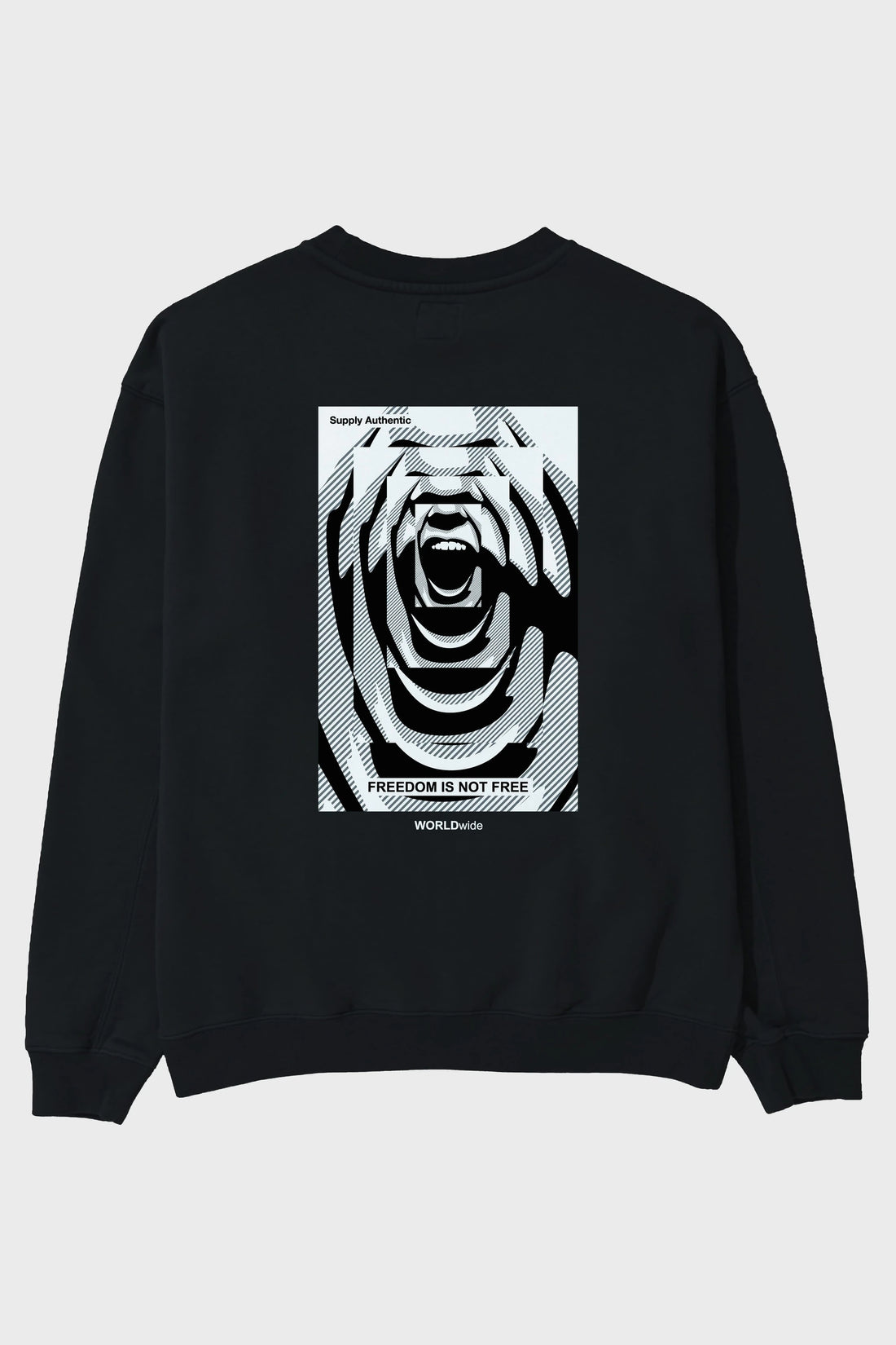 Freedom is Not Free 2 Arka Baskılı Oversize Sweatshirt Erkek Kadın Unisex