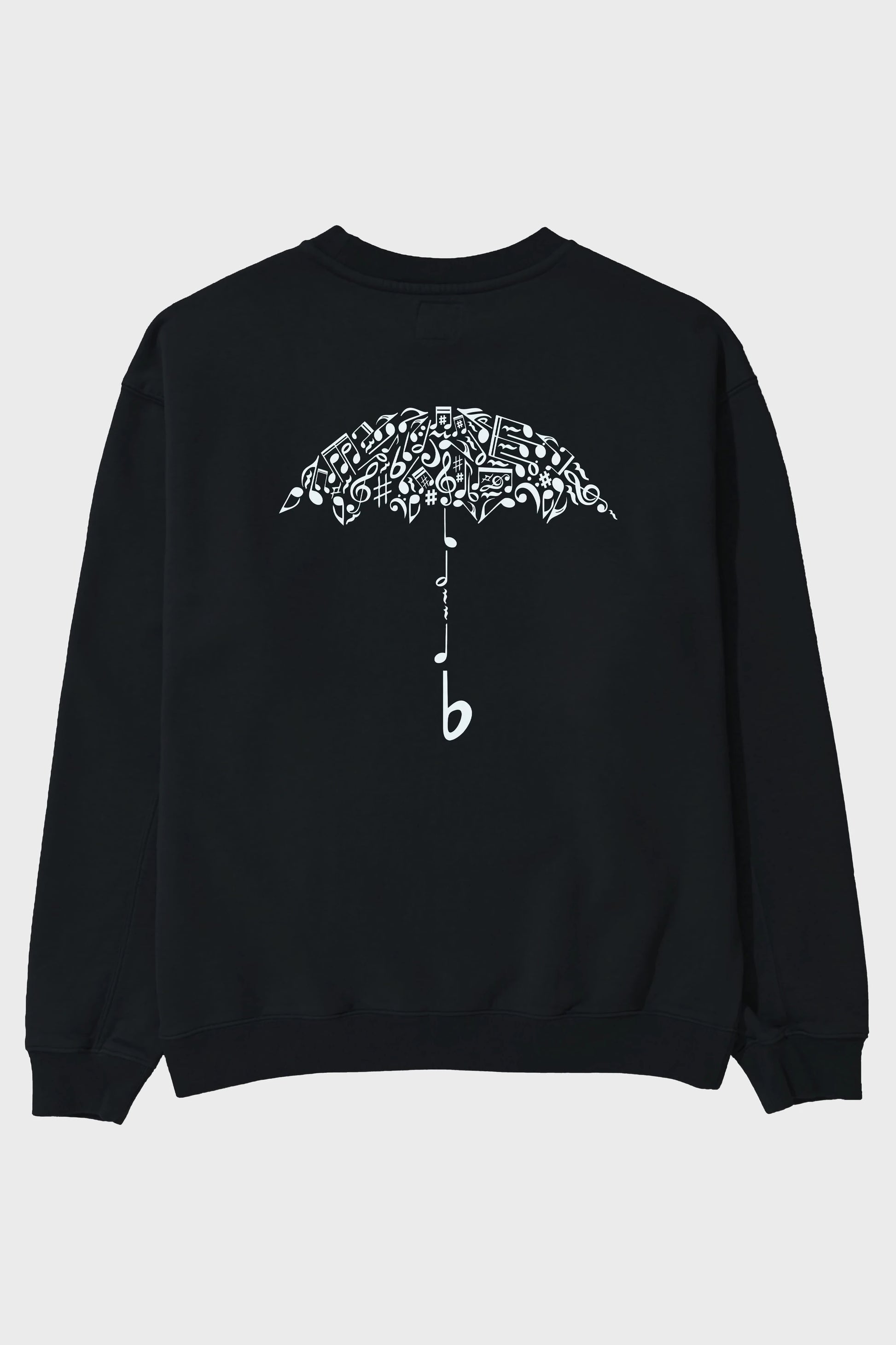 Sound Of Rain Arka Baskılı Oversize Sweatshirt Erkek Kadın Unisex