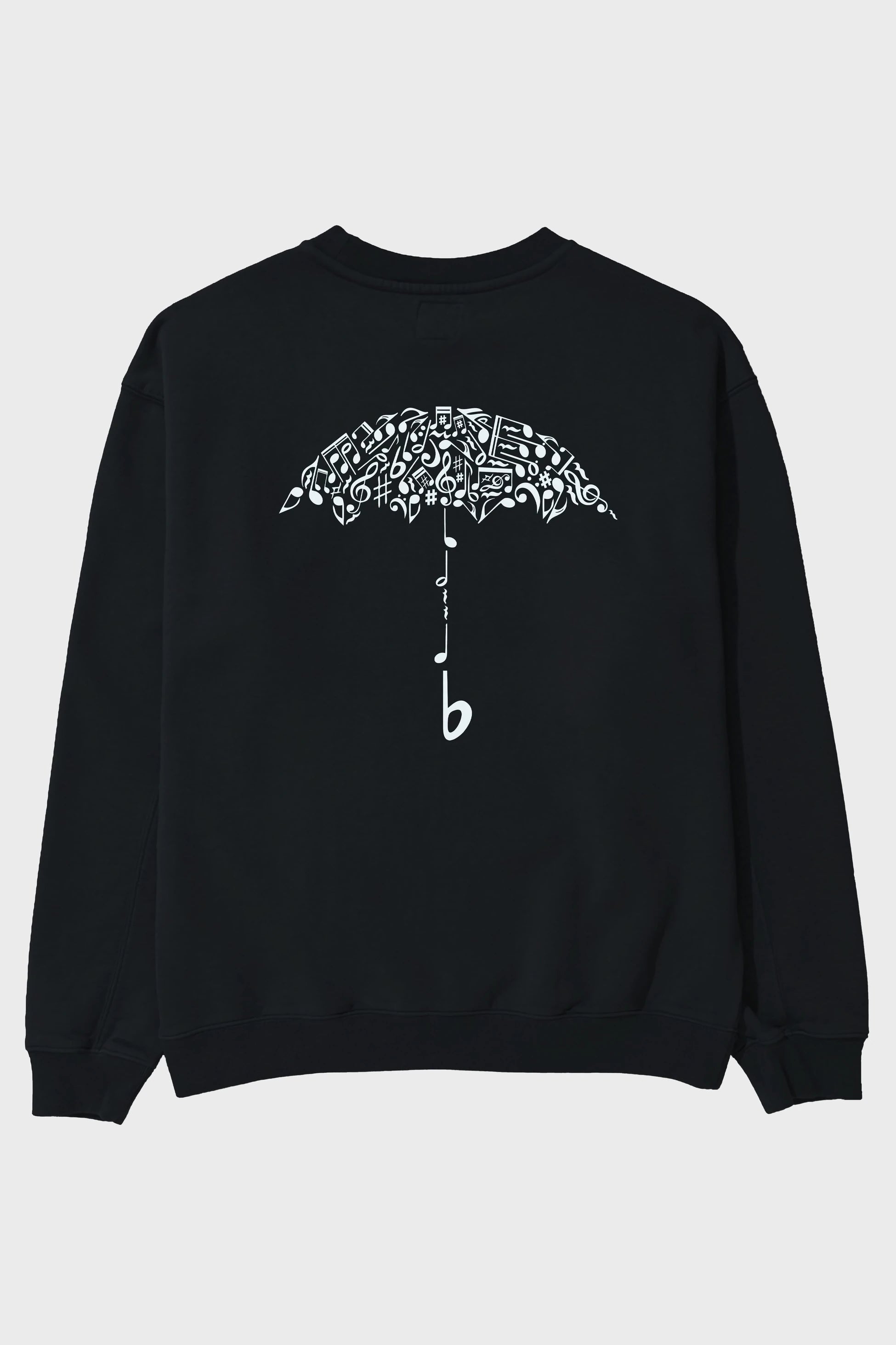 Sound Of Rain Arka Baskılı Oversize Sweatshirt Erkek Kadın Unisex