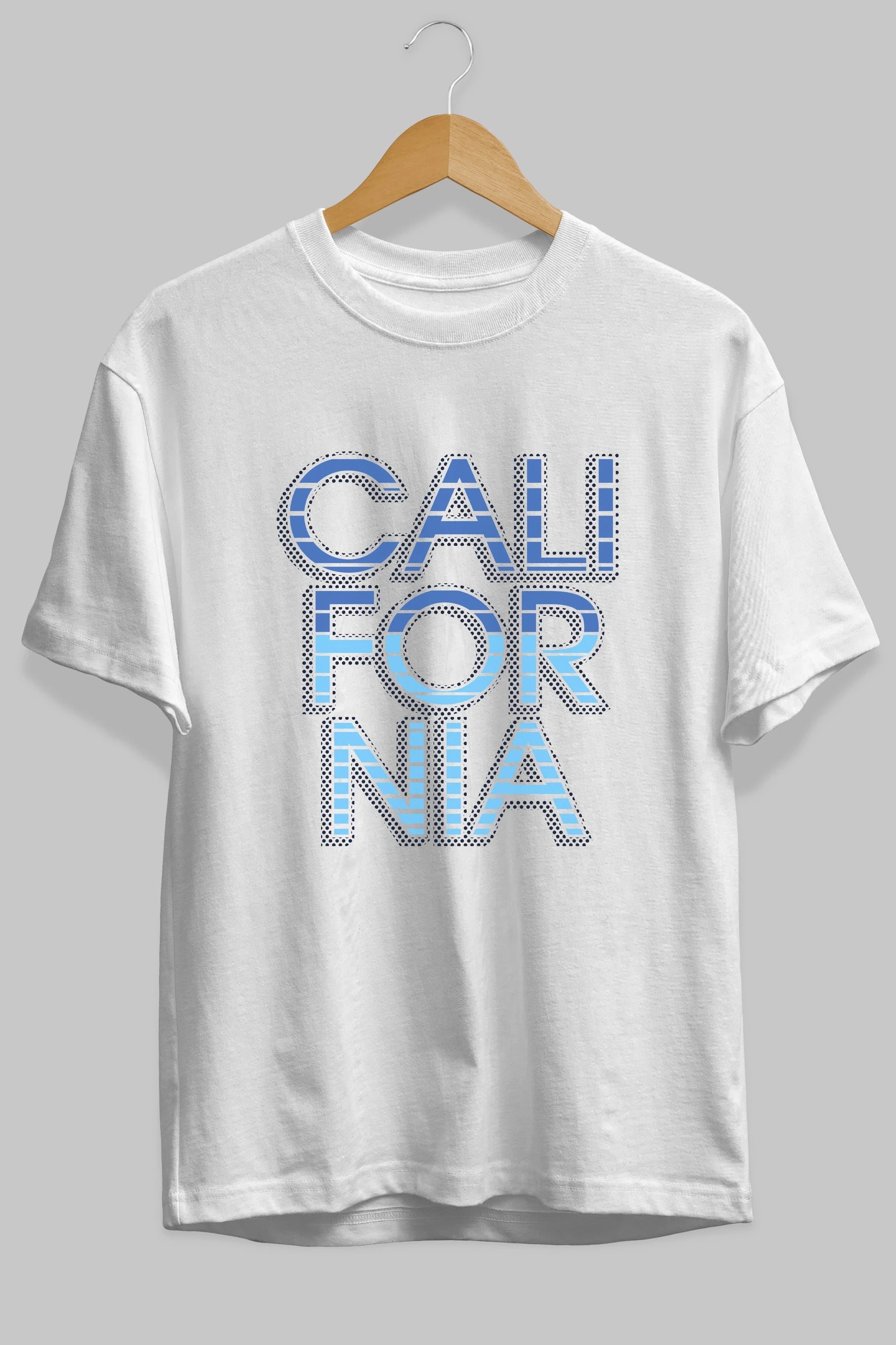 California 3 Ön Baskılı Oversize t-shirt Erkek Kadın Unisex