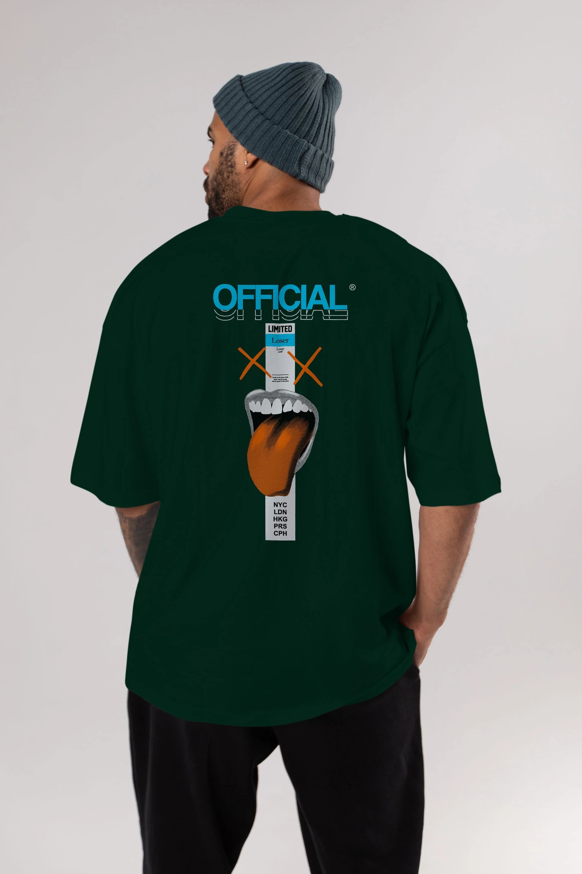 Official Loser Arka Baskılı Oversize t-shirt Erkek Kadın Unisex