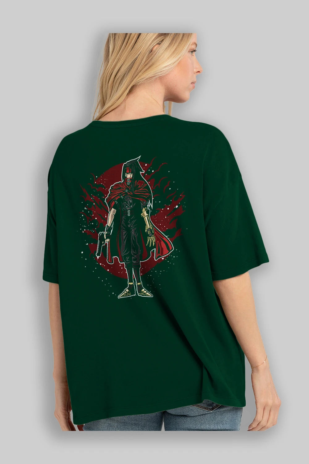 FINAL FANTASY Arka Baskılı Oversize t-shirt Erkek Kadın Unisex %100 Pamuk