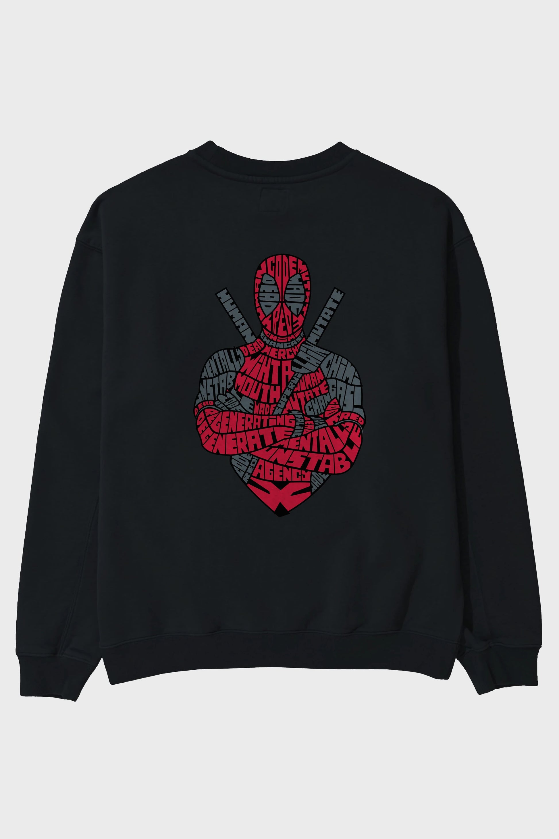 Dead Red Arka Baskılı Oversize Sweatshirt Erkek Kadın Unisex