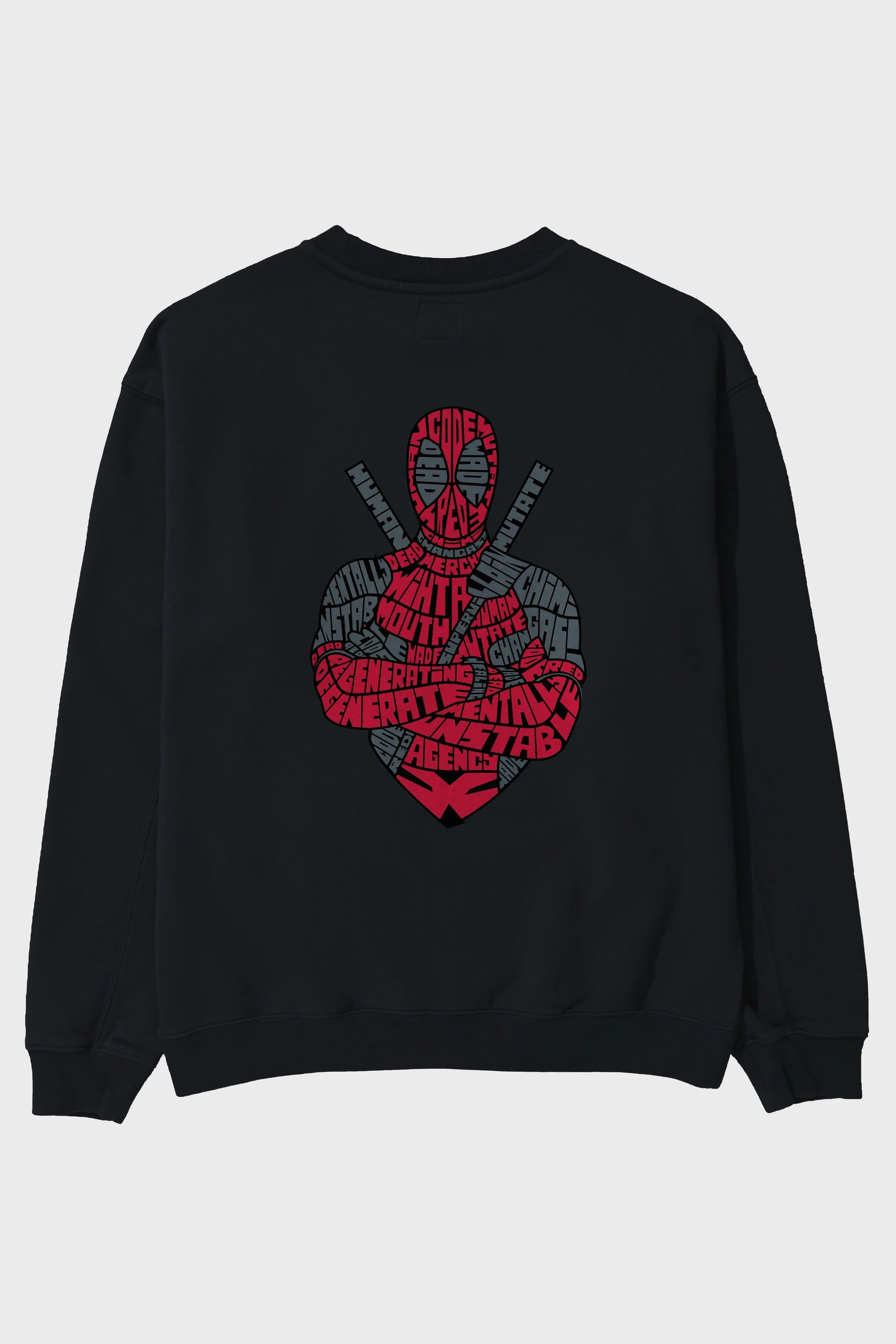 Dead Red Arka Baskılı Oversize Sweatshirt Erkek Kadın Unisex