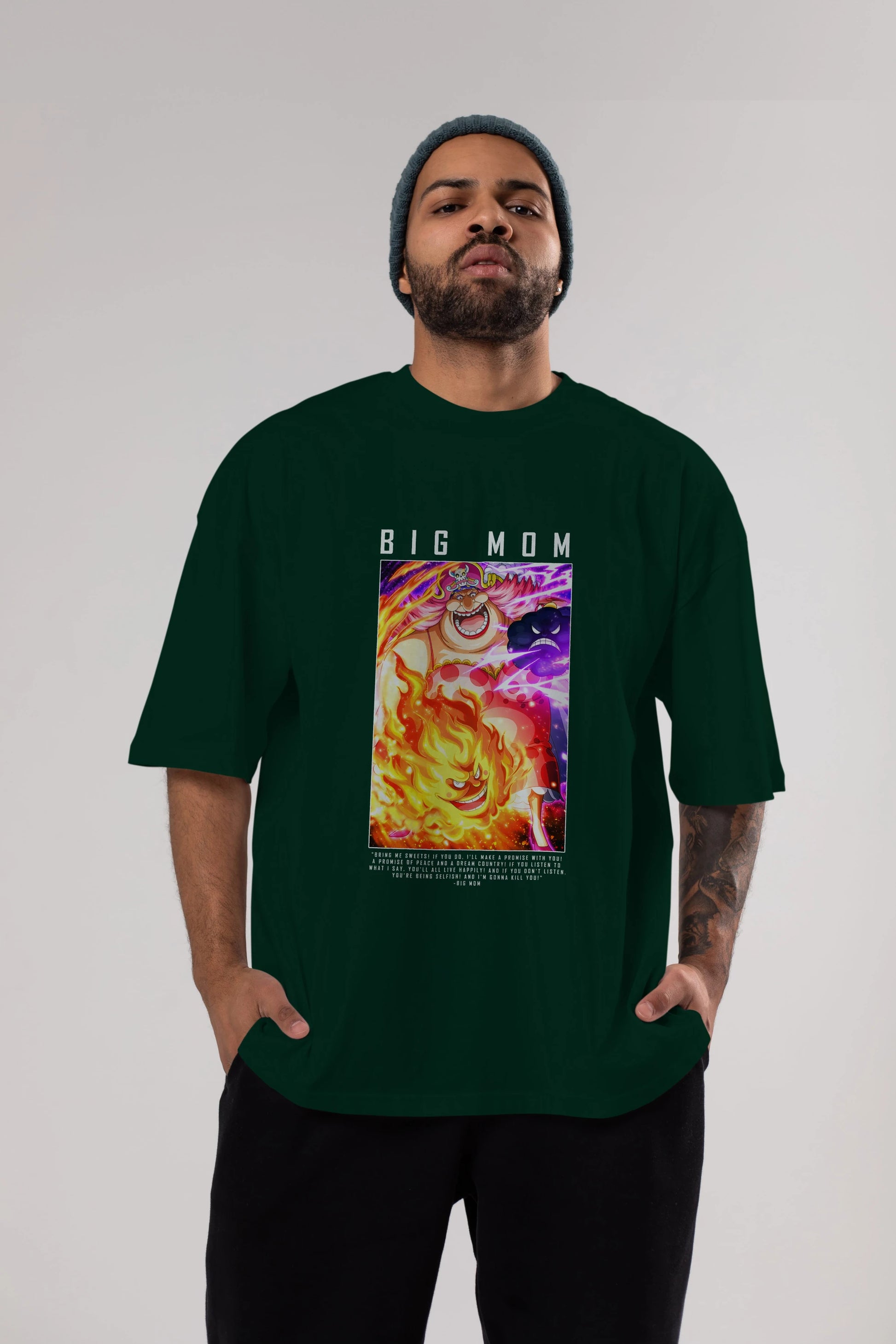 Charlotte Linlin Anime Ön Baskılı Oversize t-shirt Erkek Kadın Unisex