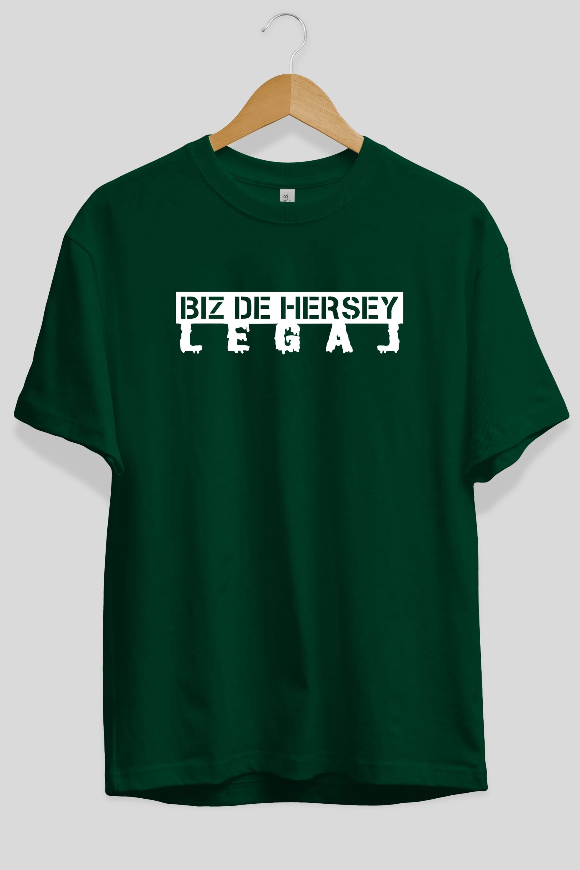 Biz De Herşey Legal Ön Baskılı Oversize t-shirt %100 pamuk Erkek Kadın Unisex