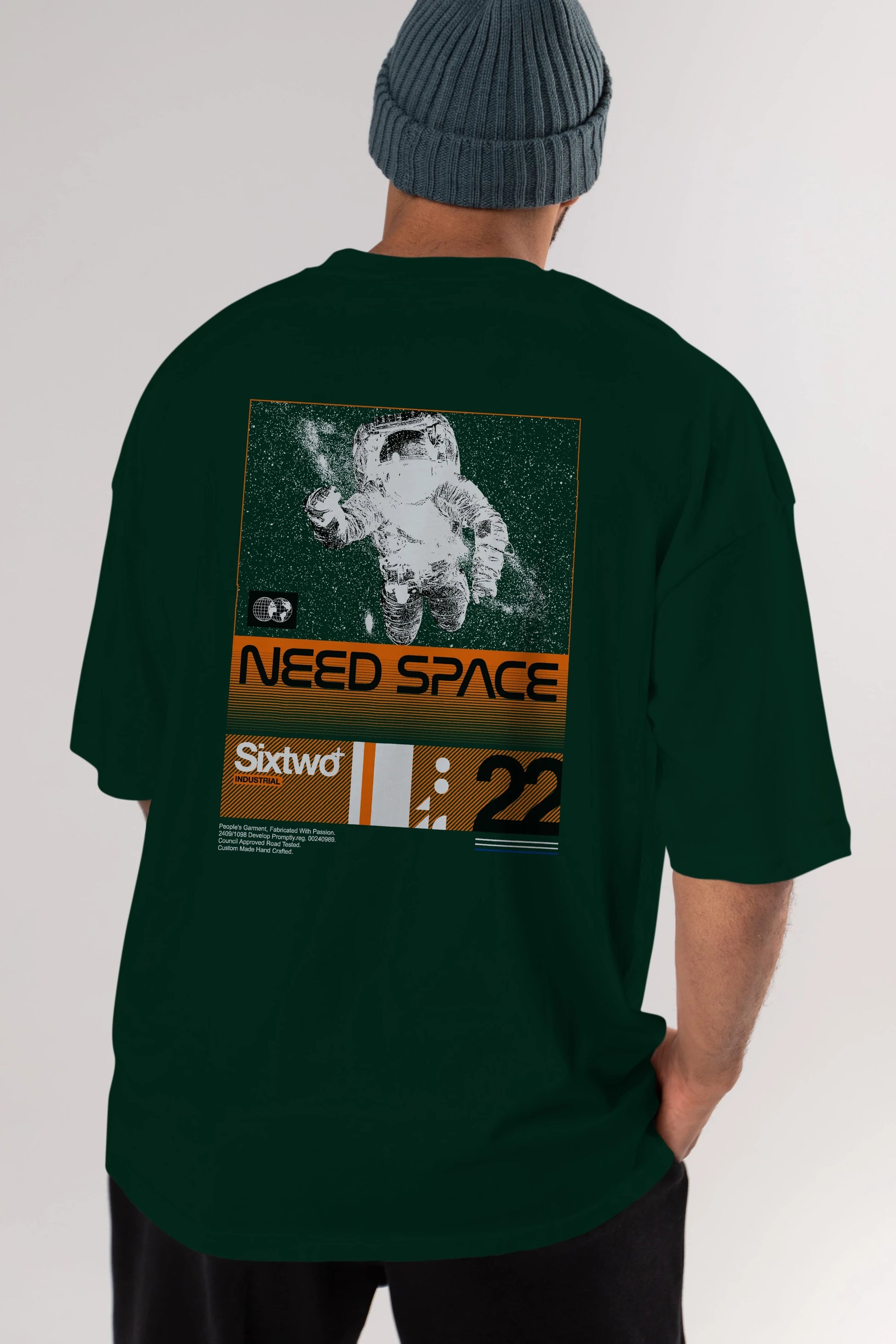 Need Space Arka Baskılı Oversize t-shirt Erkek Kadın Unisex