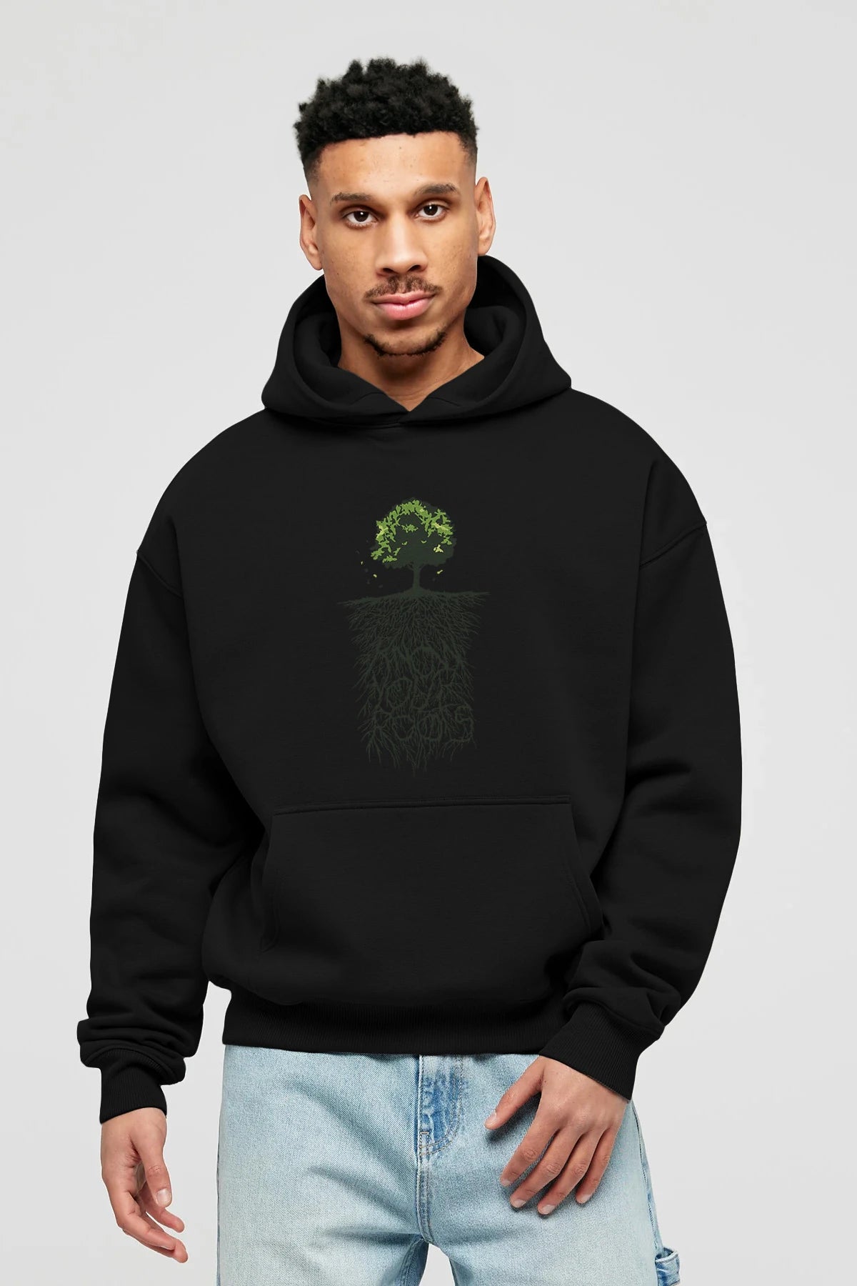 Know Your Roots Ön Baskılı Hoodie Oversize Kapüşonlu Sweatshirt Erkek Kadın Unisex
