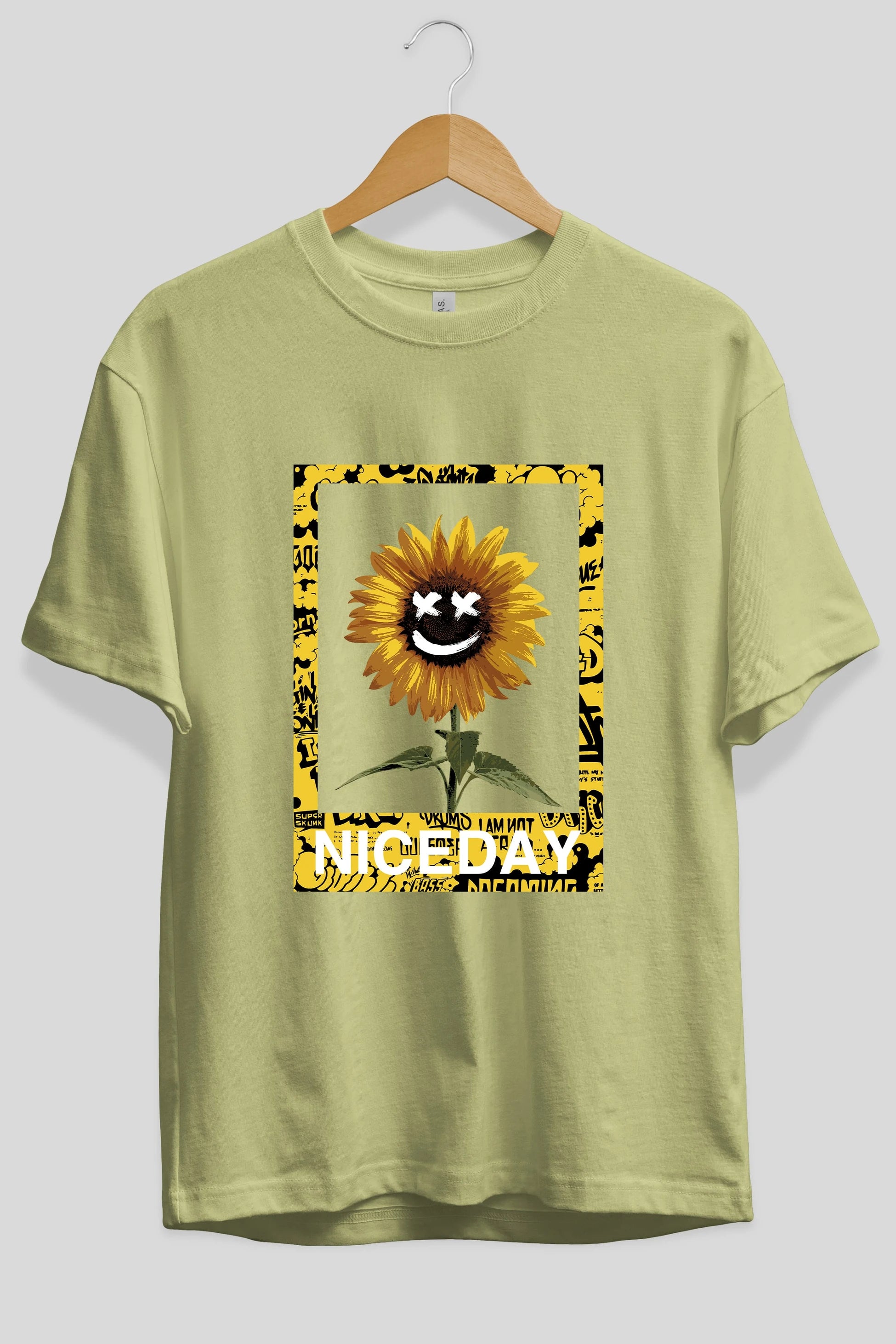 Niceday Streewear Ön Baskılı Oversize t-shirt Erkek Kadın Unisex