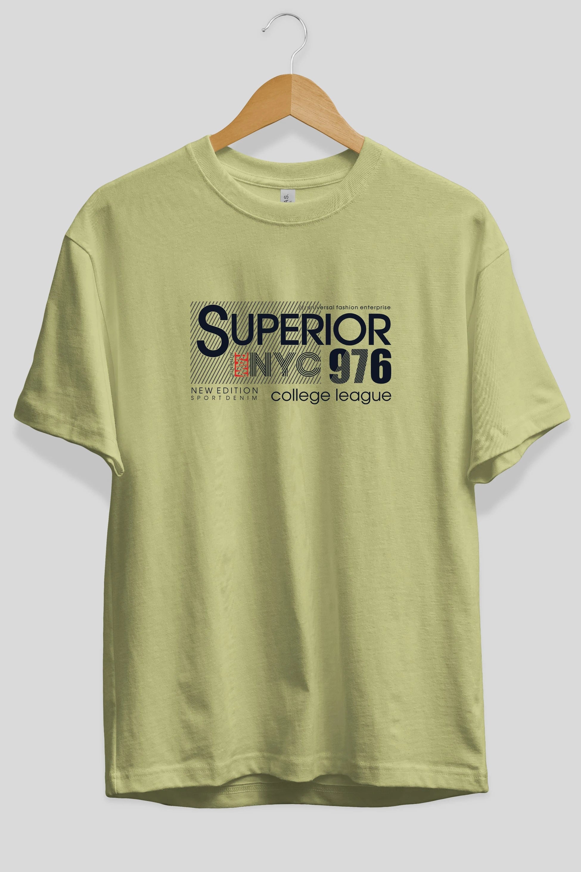 Superior 976 Ön Baskılı Oversize t-shirt Erkek Kadın Unisex