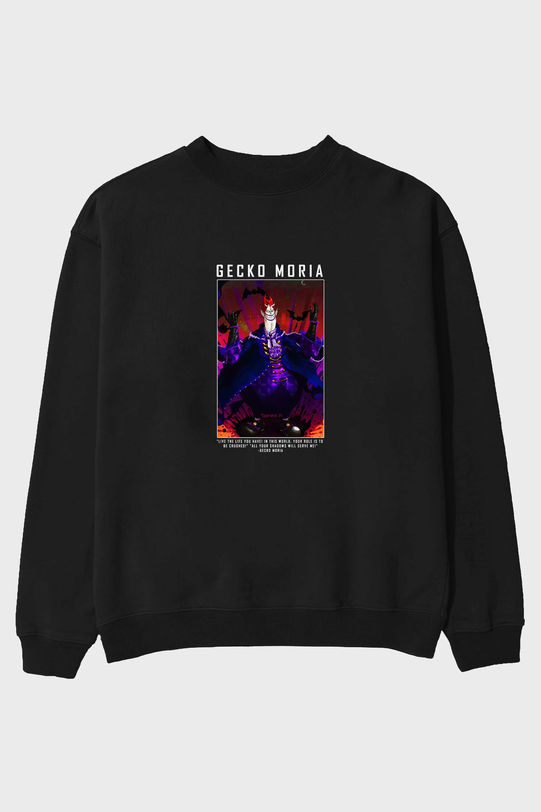 Gecko Moria Ön Baskılı Anime Oversize Sweatshirt Erkek Kadın Unisex