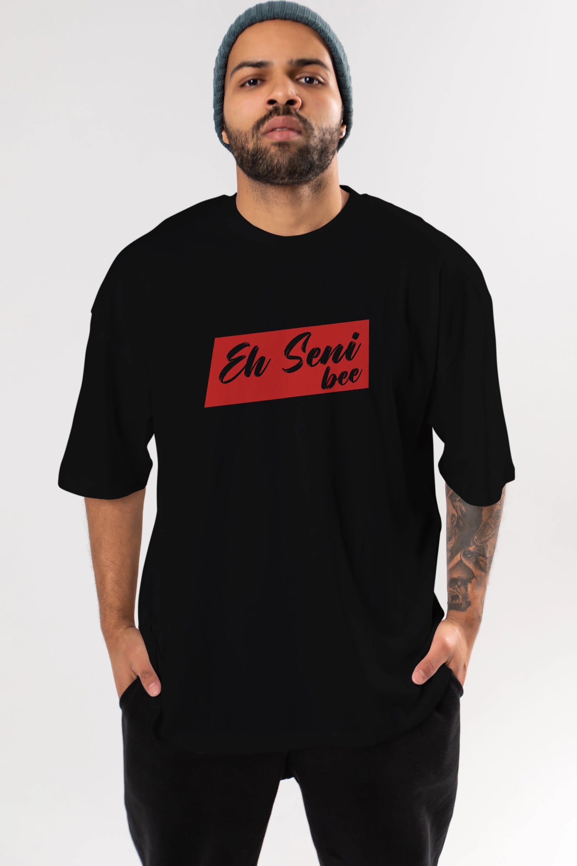 Eh Seni Be Ön Baskılı Oversize t-shirt %100 pamuk Erkek Kadın Unisex