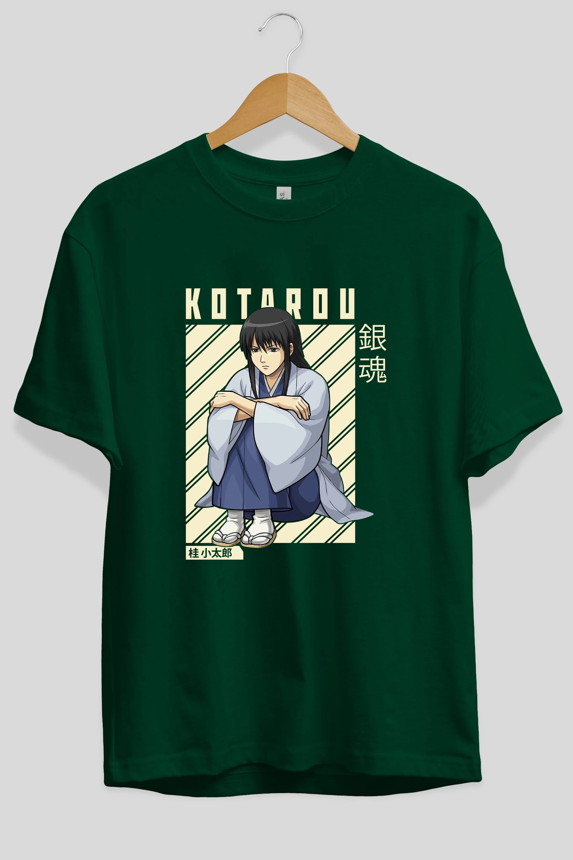 Kotarou Katsura GINTAMA Anime Ön Baskılı Oversize t-shirt %100 pamuk Erkek Kadın Unisex