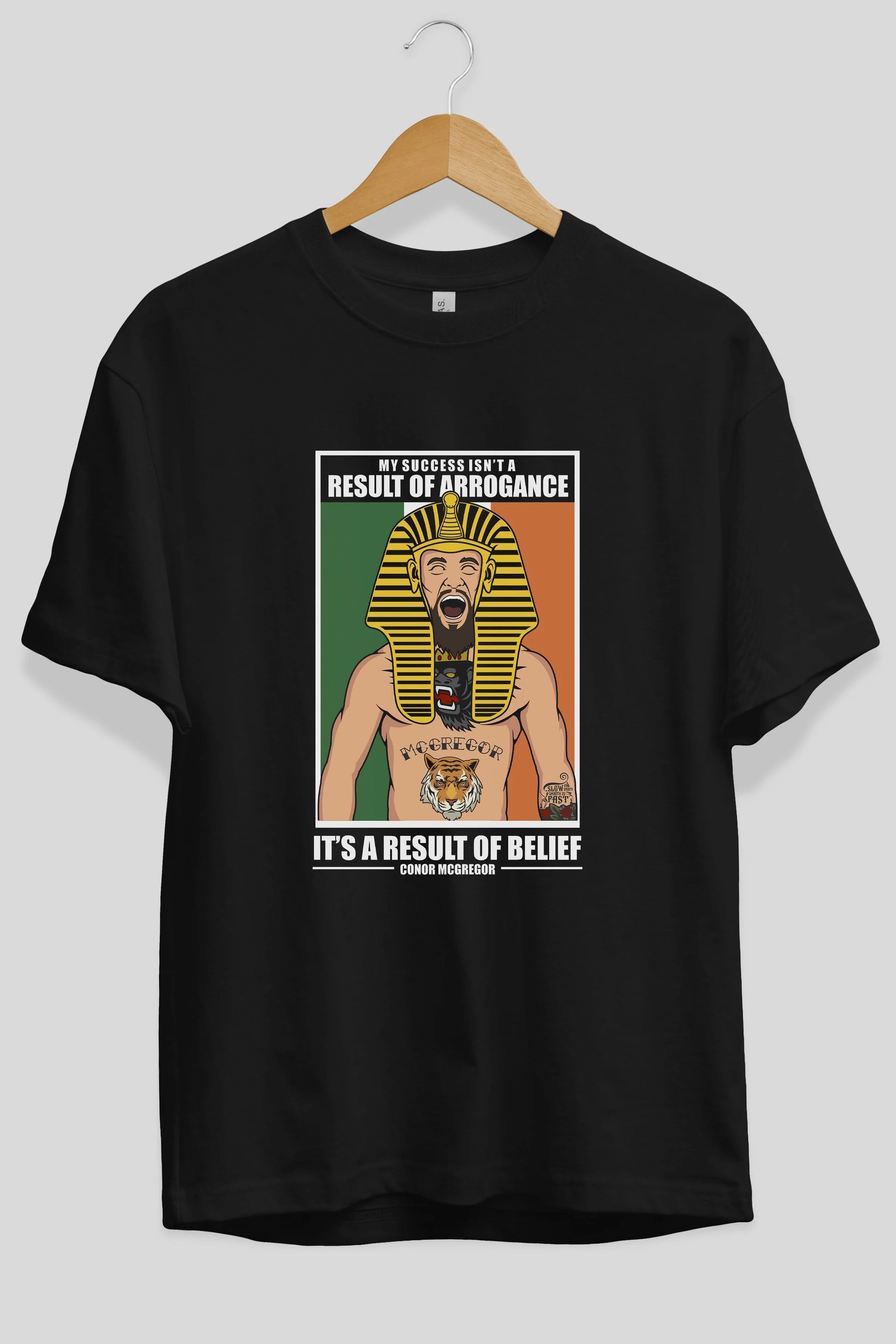 McGregor Pharaoh Ön Baskılı Oversize t-shirt Erkek Kadın Unisex %100 Pamuk tişort
