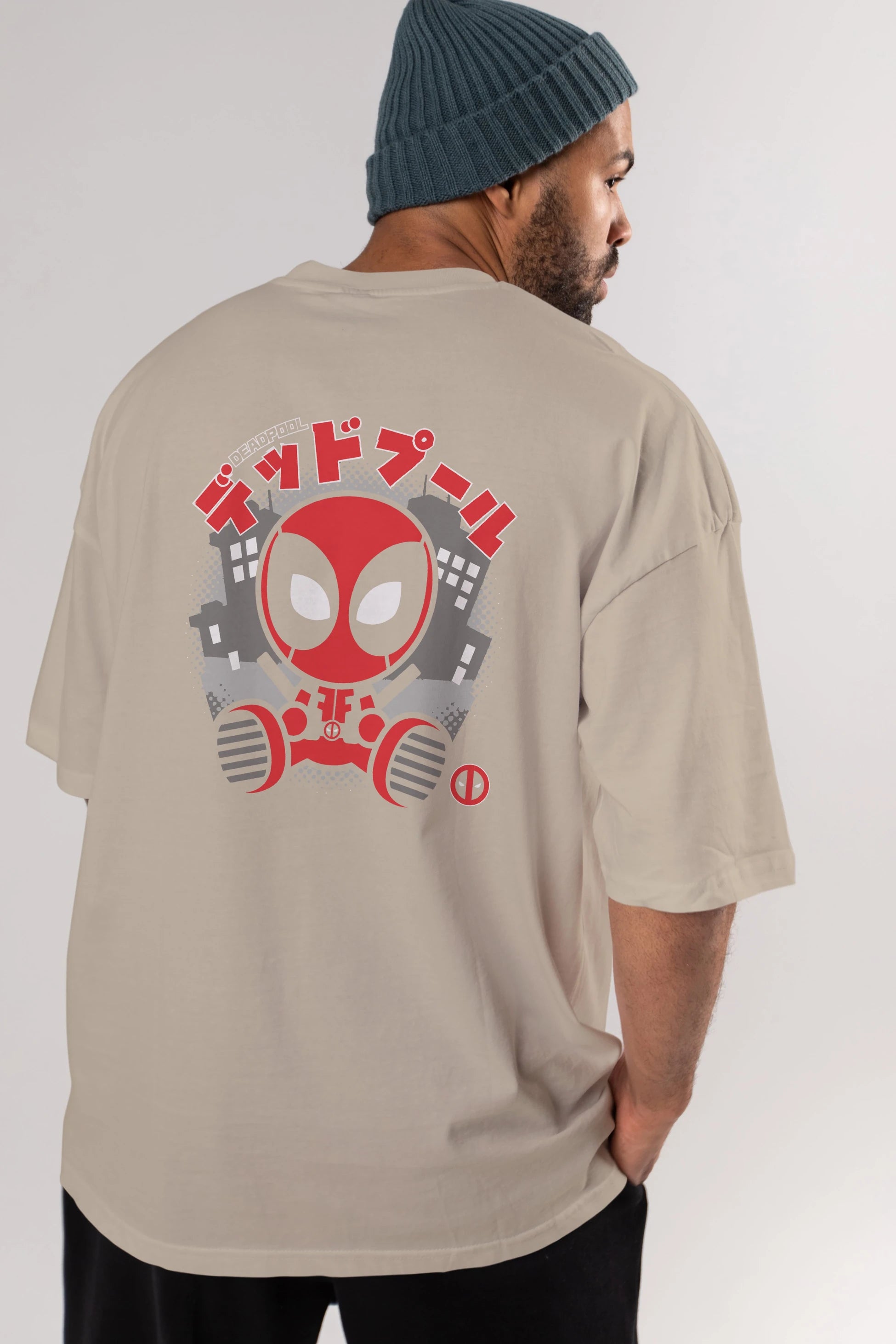 Deadpool (15) Arka Baskılı Oversize t-shirt Erkek Kadın Unisex %100 Pamuk Bisiklet Yaka tişort