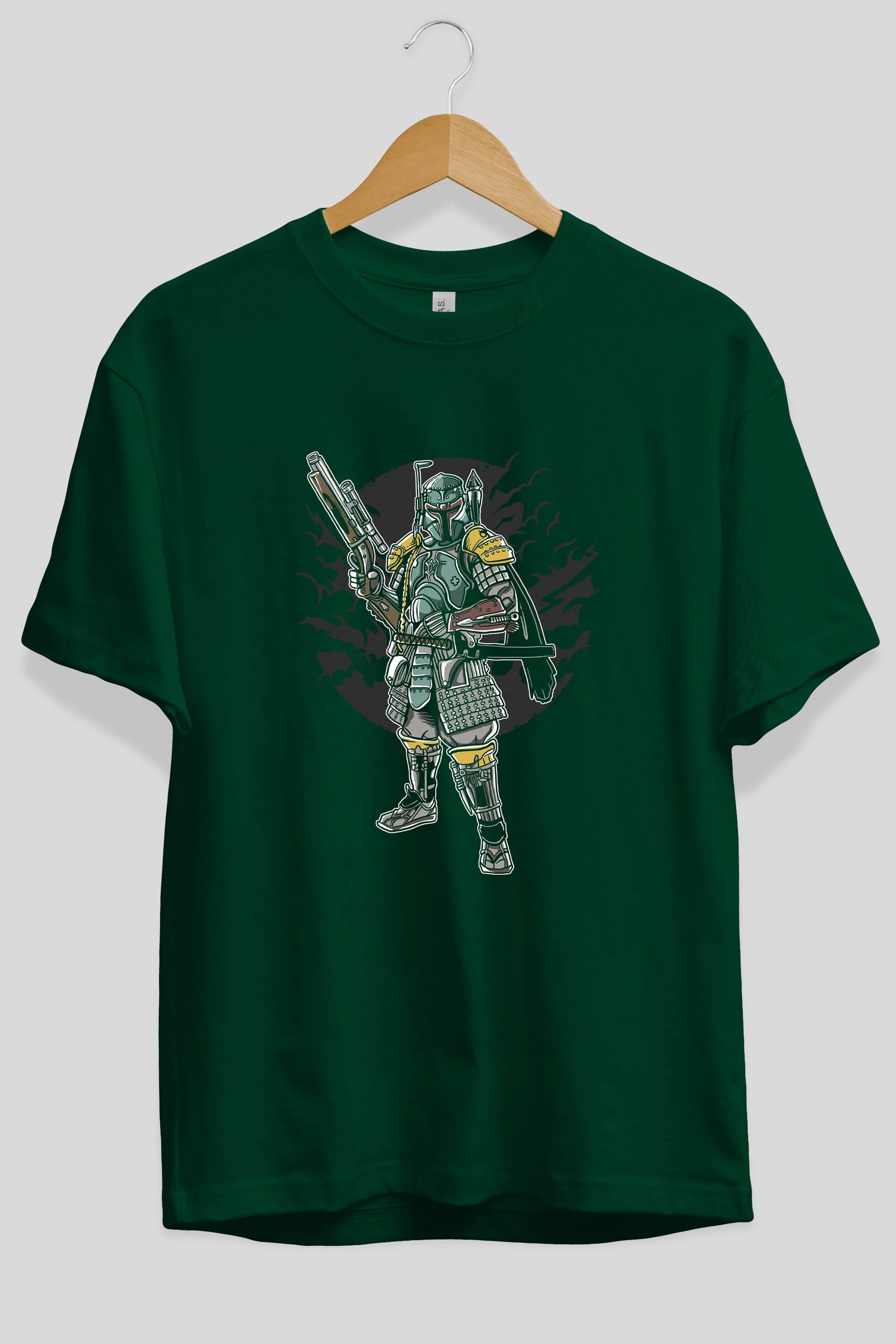 Ronin Hunter Ön Baskılı Oversize t-shirt Erkek Kadın Unisex %100 Pamuk tişort