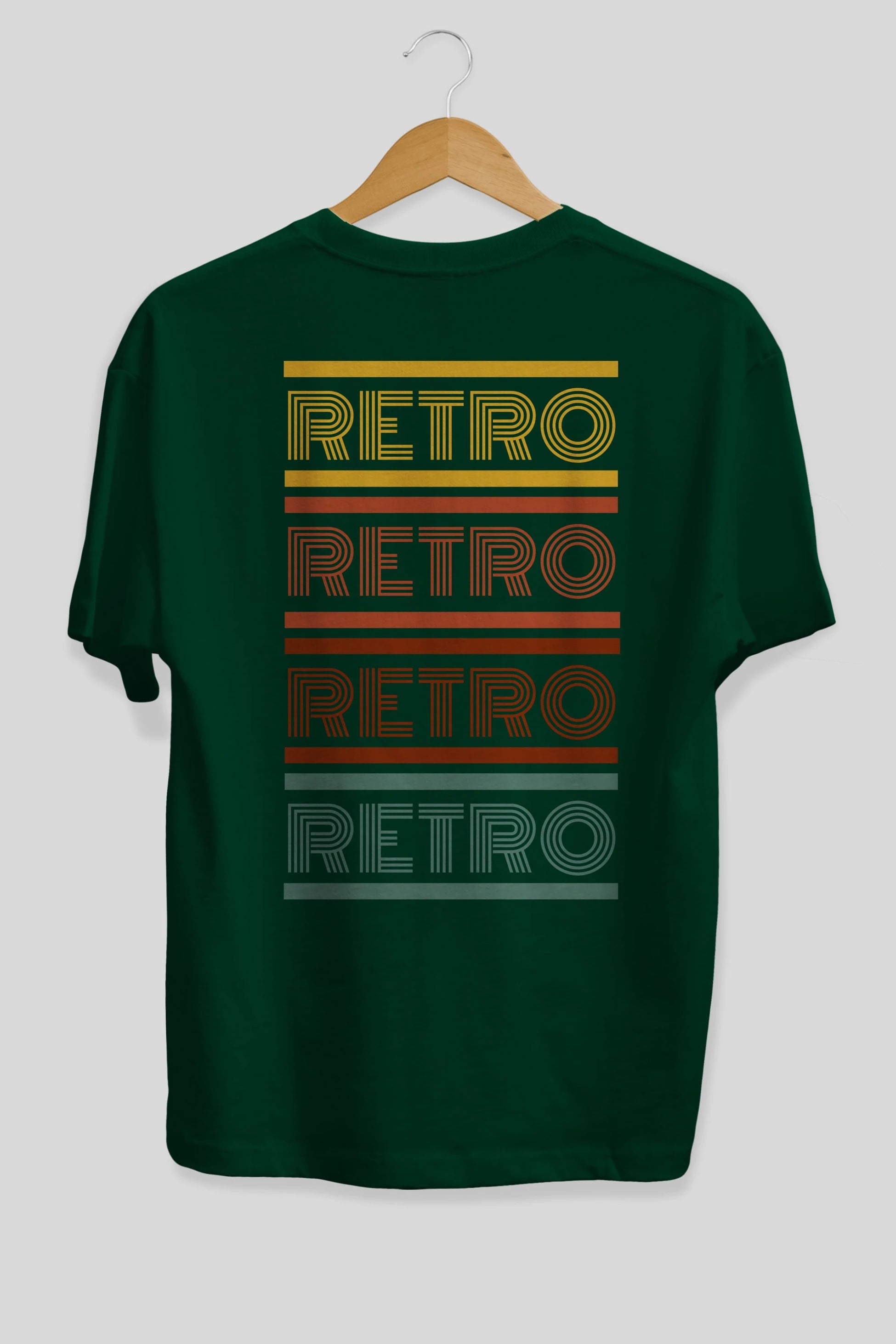 Retro Yazılı Arka Baskılı Oversize t-shirt Erkek Kadın Unisex