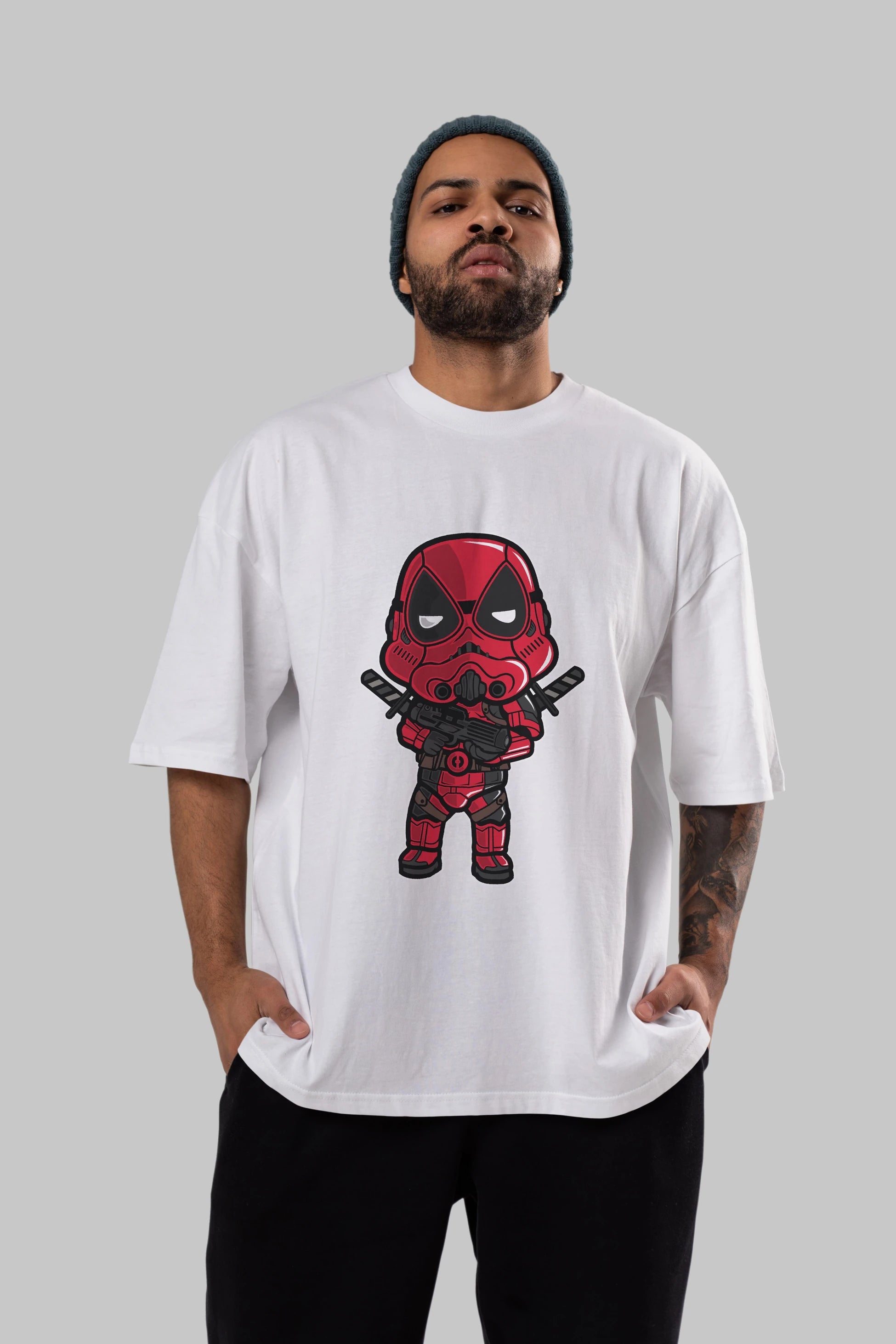 Deadpool (22) Ön Baskılı Oversize t-shirt Erkek Kadın Unisex %100 Pamuk Bisiklet Yaka tişort