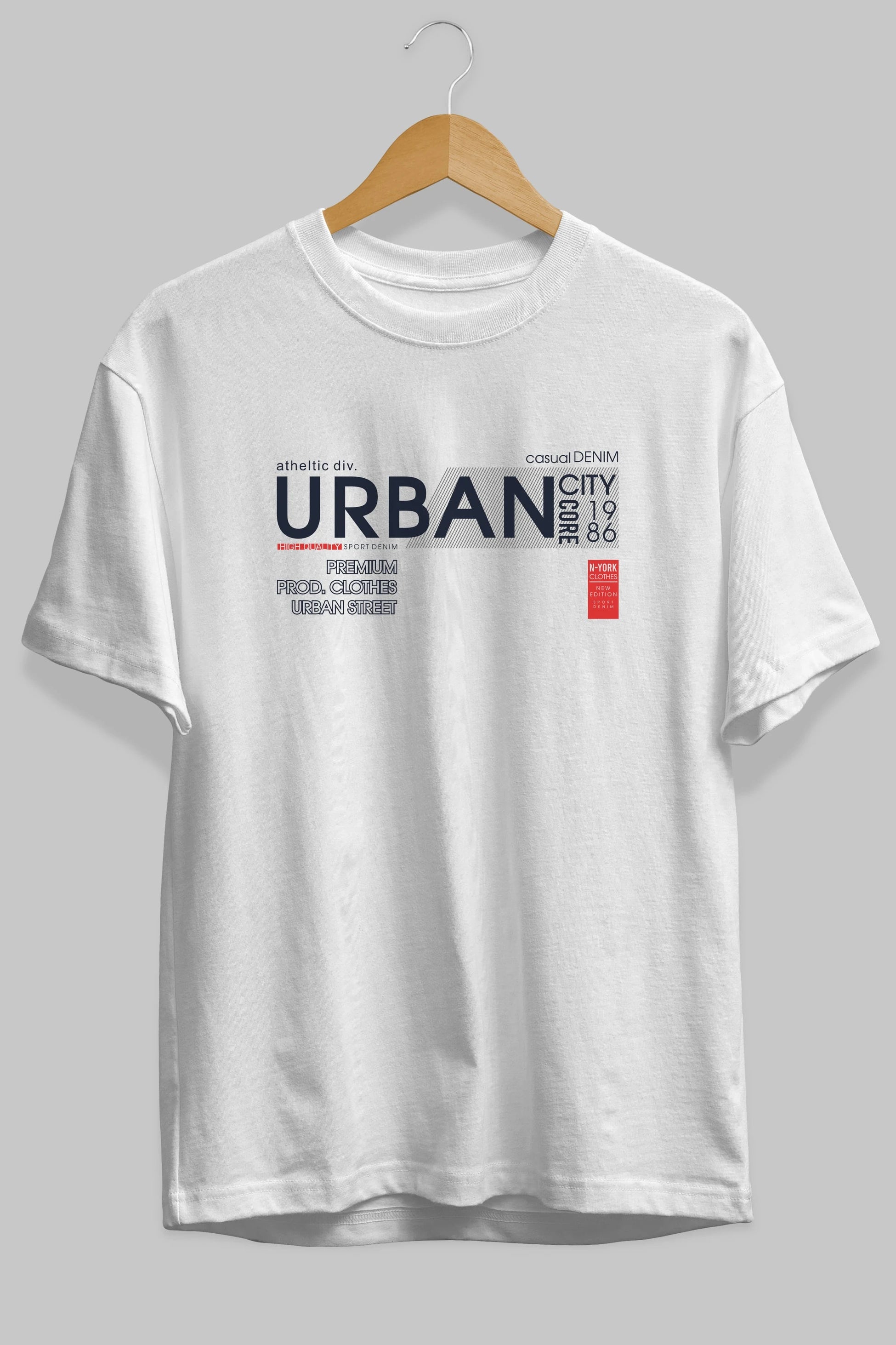Urban Ön Baskılı Oversize t-shirt Erkek Kadın Unisex