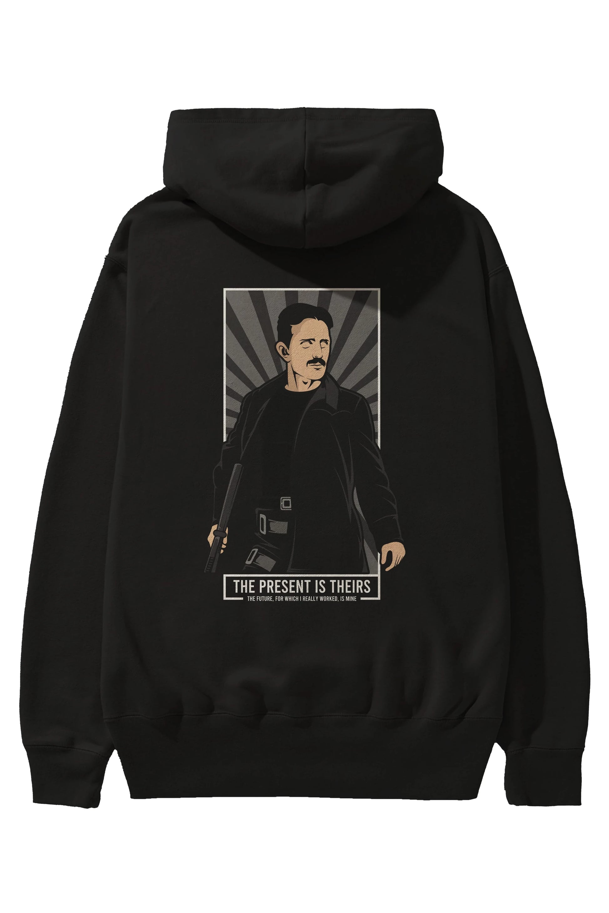 Tesla Matrix Arka Baskılı Hoodie Oversize Kapüşonlu Sweatshirt Erkek Kadın Unisex