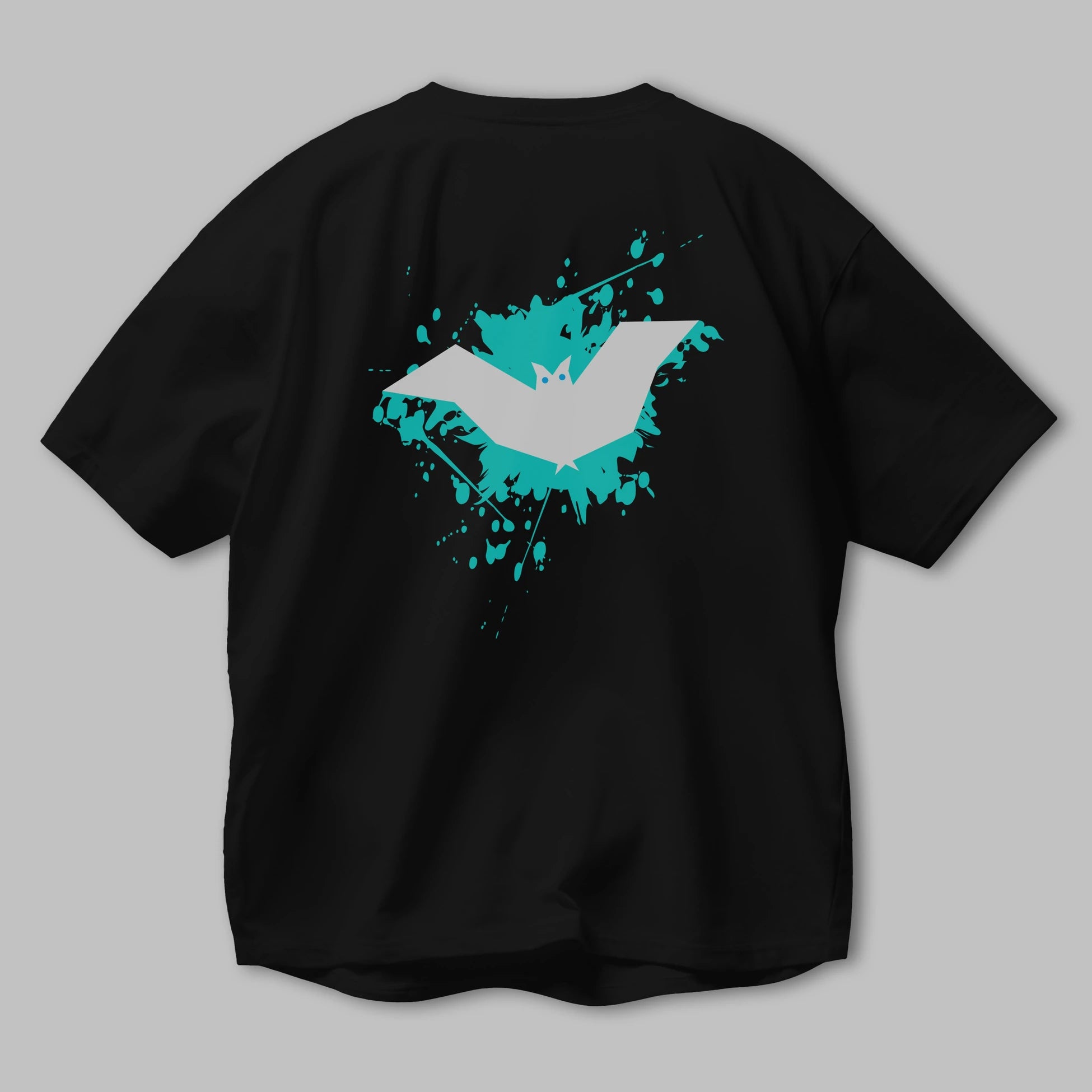 Halloween Arka Baskılı Oversize t-shirt Erkek Kadın Unisex