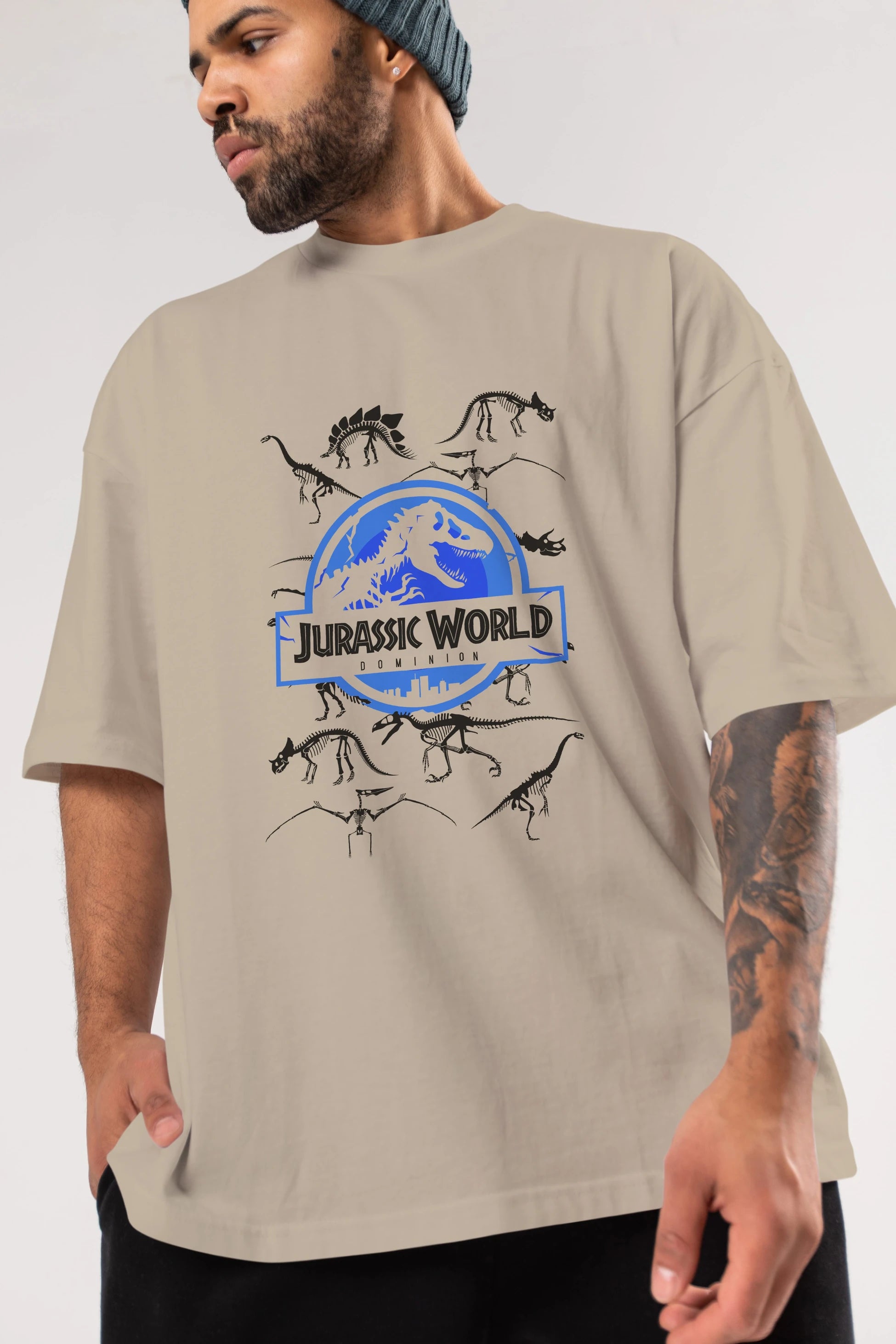 Jurassic Park (5) Ön Baskılı Oversize t-shirt Erkek Kadın Unisex %100 Pamuk Bisiklet Yaka tişort