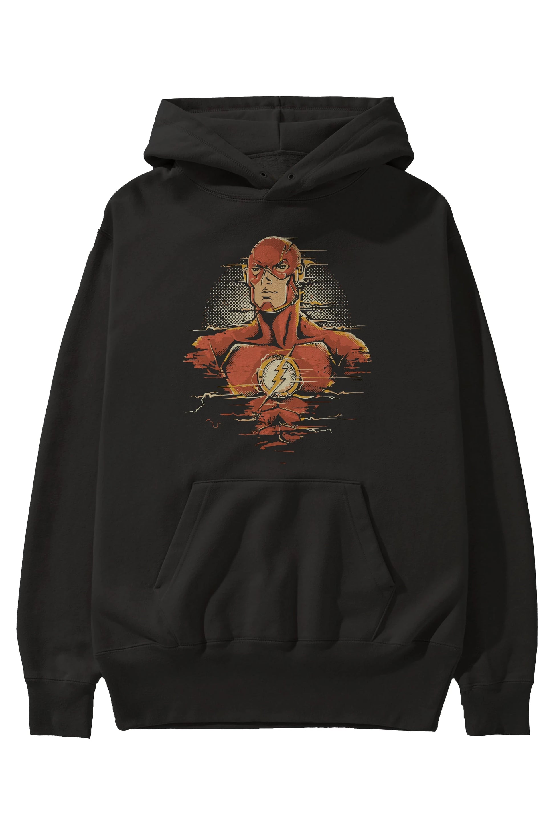 Flash Avengers Ön Baskılı Hoodie Oversize Kapüşonlu Sweatshirt Erkek Kadın Unisex