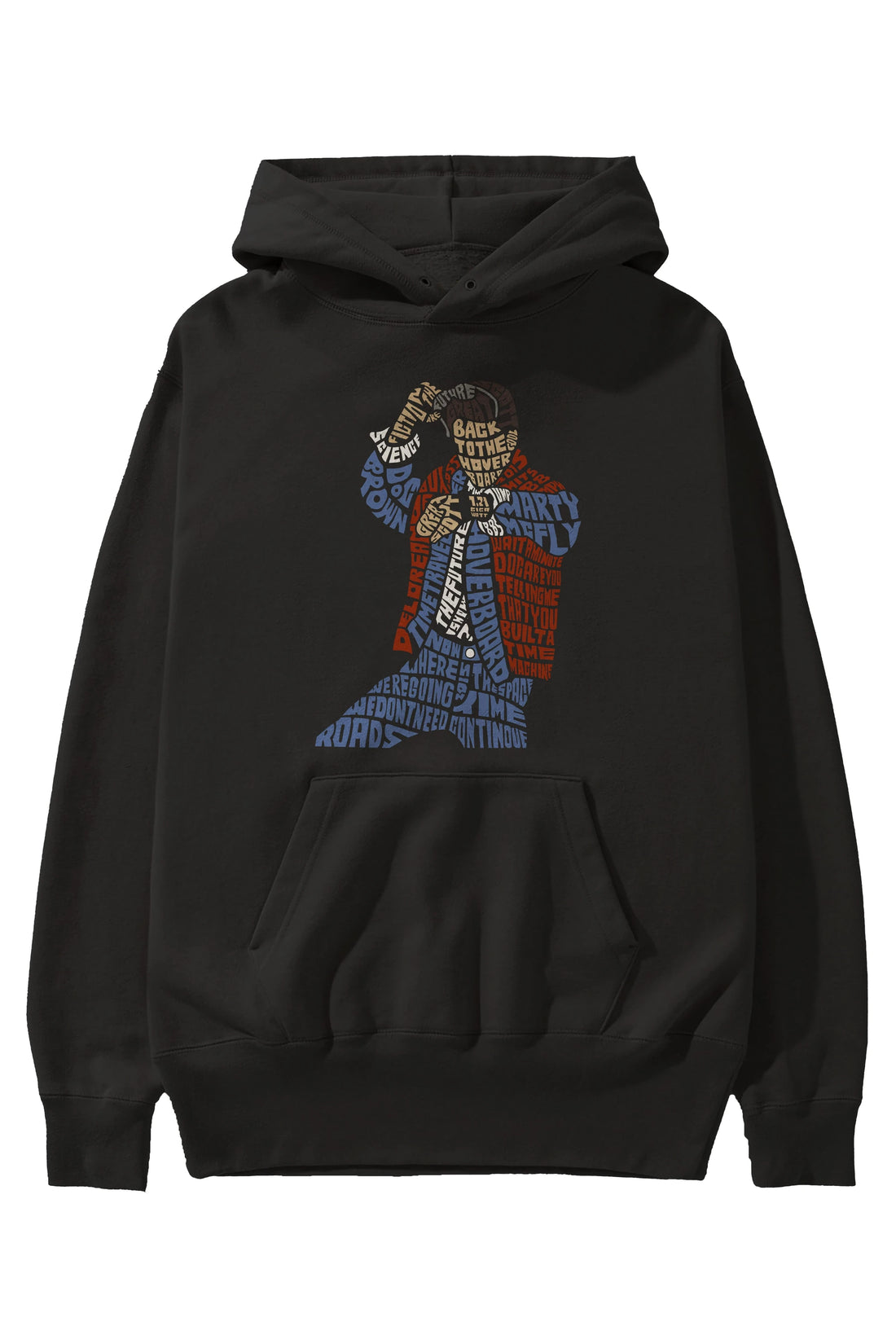 Back To The Hoverboard Ön Baskılı Hoodie Oversize Kapüşonlu Sweatshirt Erkek Kadın Unisex