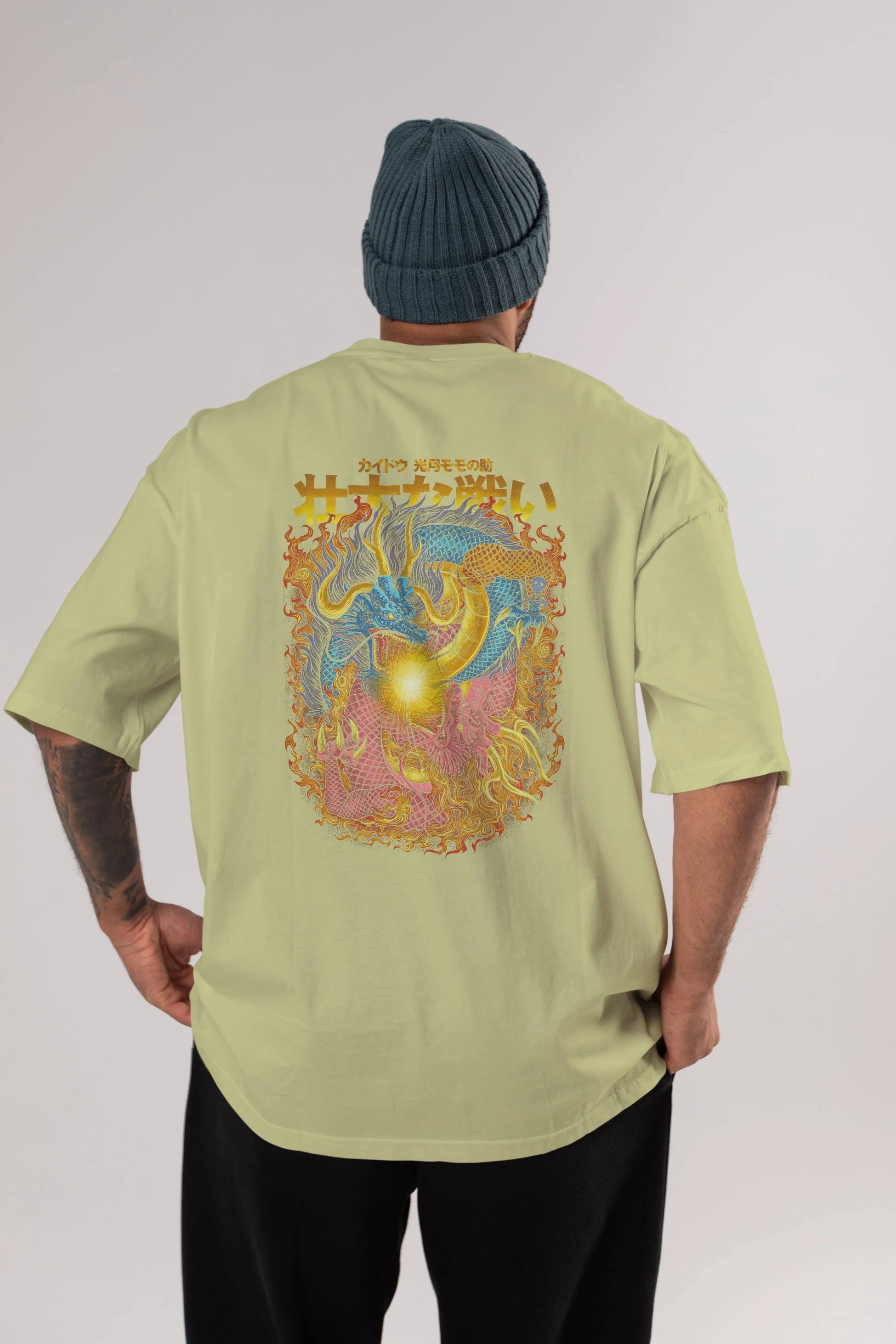 ONE PIECE (4) Anime Arka Baskılı Oversize t-shirt Erkek Kadın Unisex