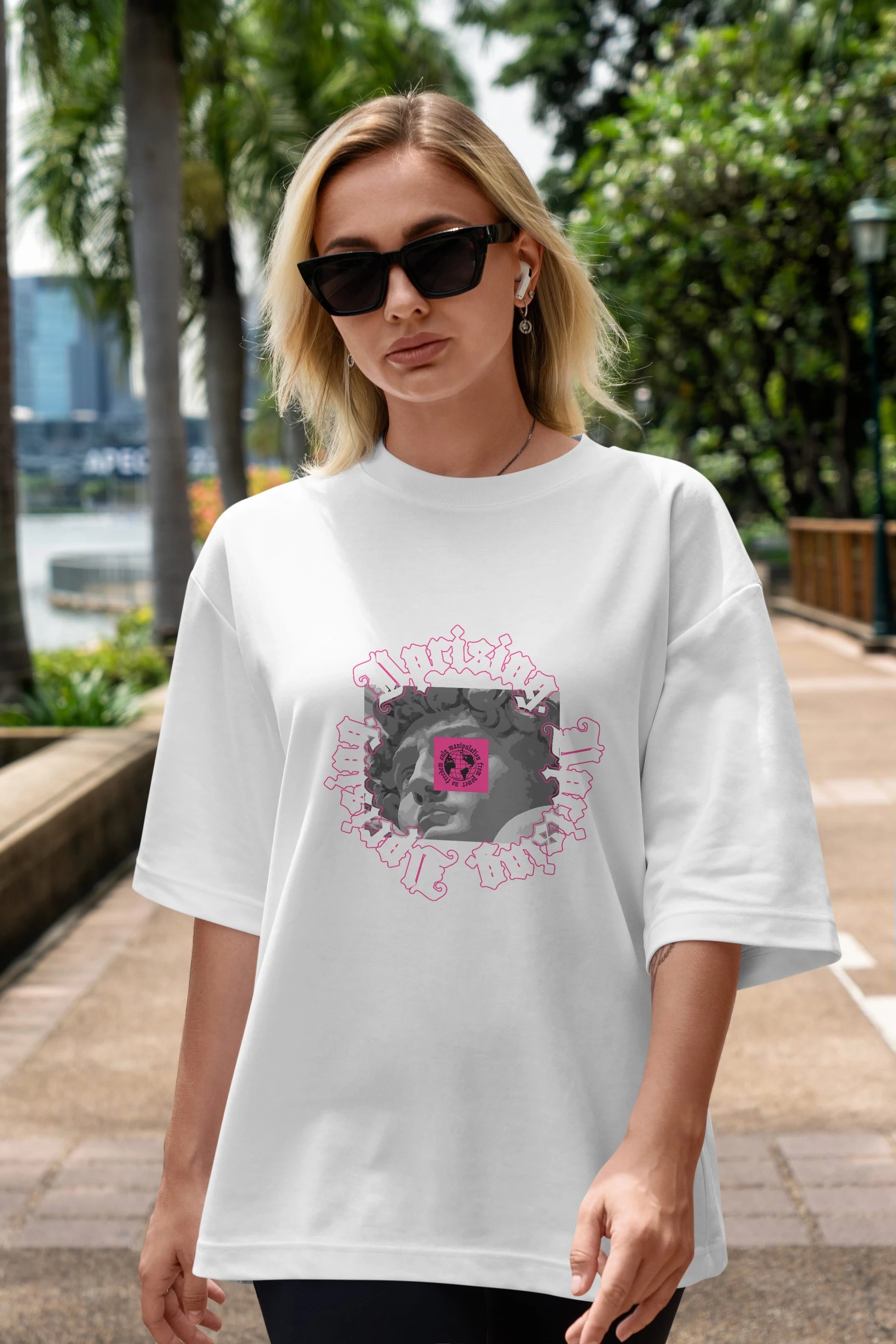 Uprising Ön Baskılı Oversize t-shirt Erkek Kadın Unisex